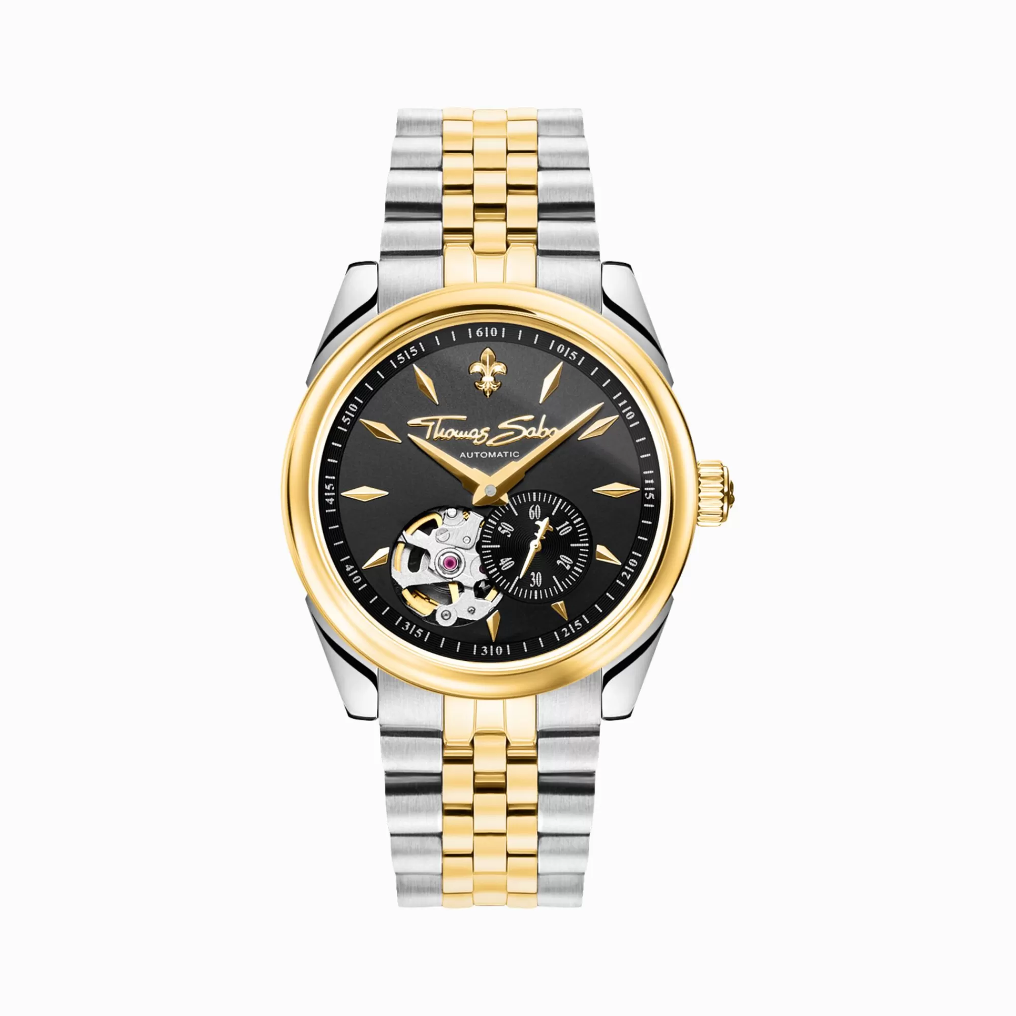 THOMAS SABO Bicolour automatic watch with 36 mm and lilies emblem-Women Watches | Ladies' Watches