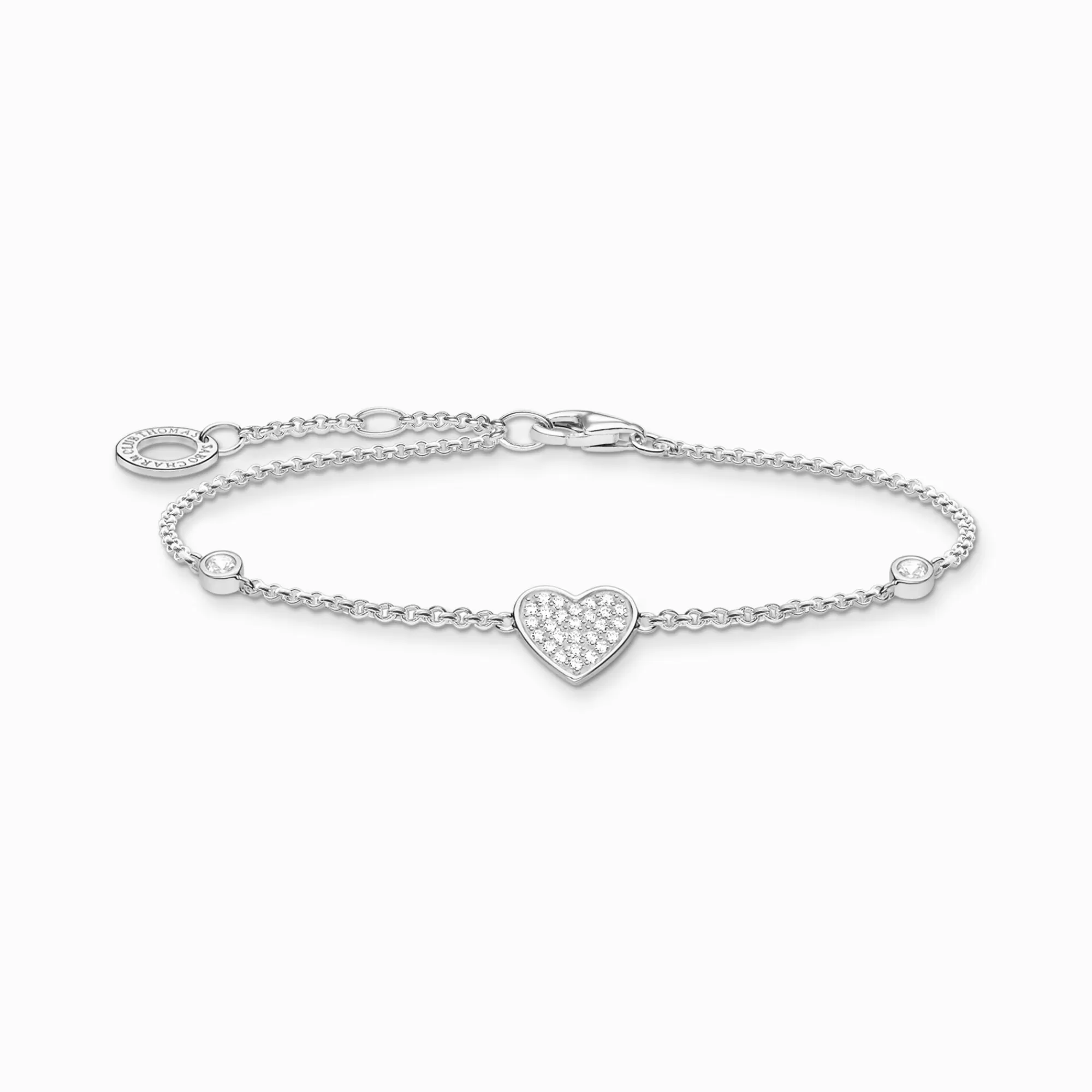 THOMAS SABO Bracelet heart with stones silver-Women Bracelets