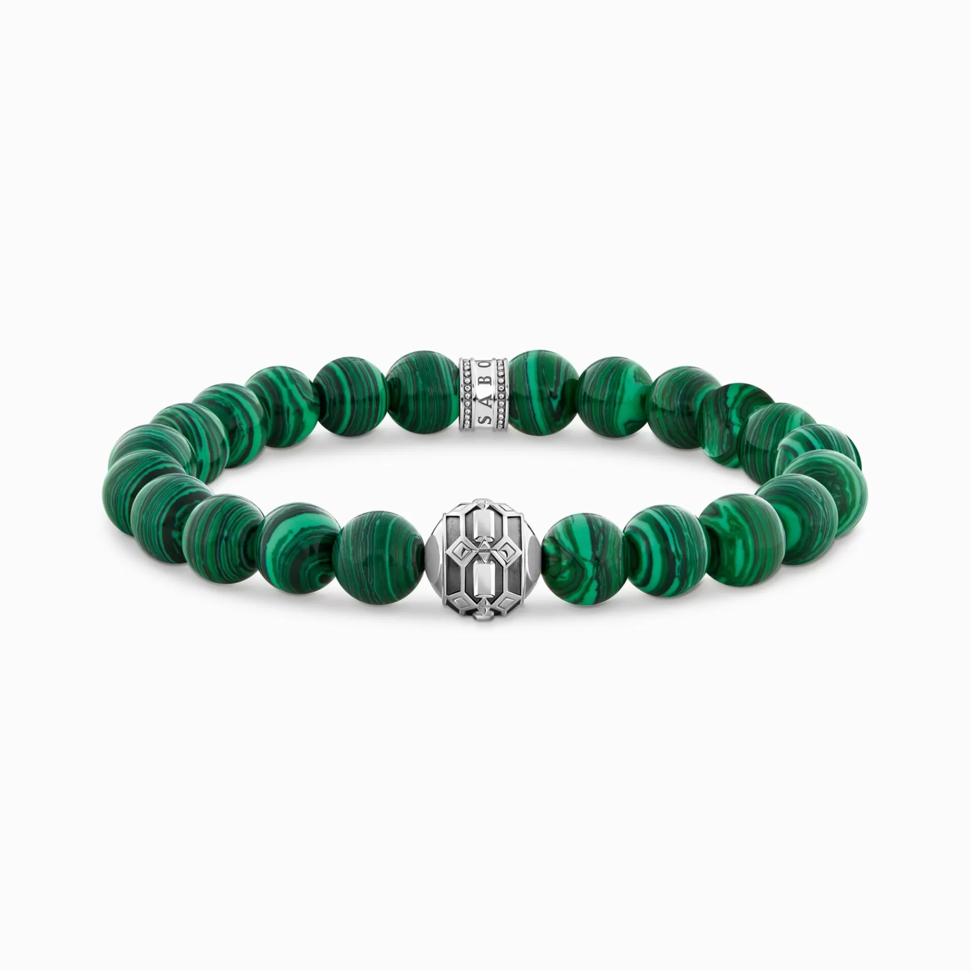 THOMAS SABO Bracelet with imitation malachite and Red Tiger's Eye Beads-Women Bracelets | Bracelets