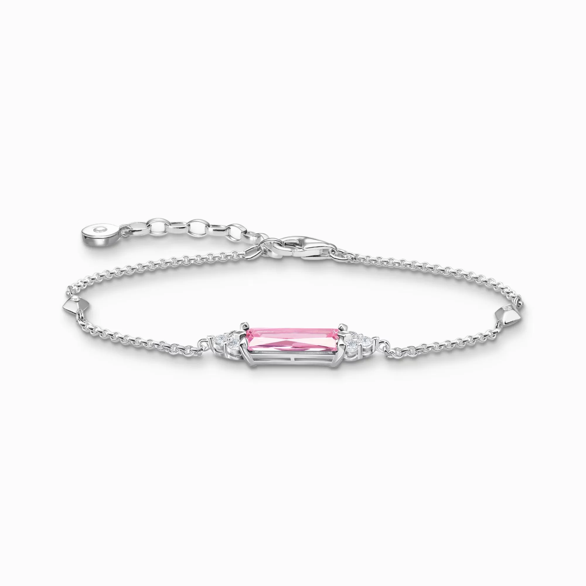 THOMAS SABO Bracelet with pink and white stones silver-Women Bracelets