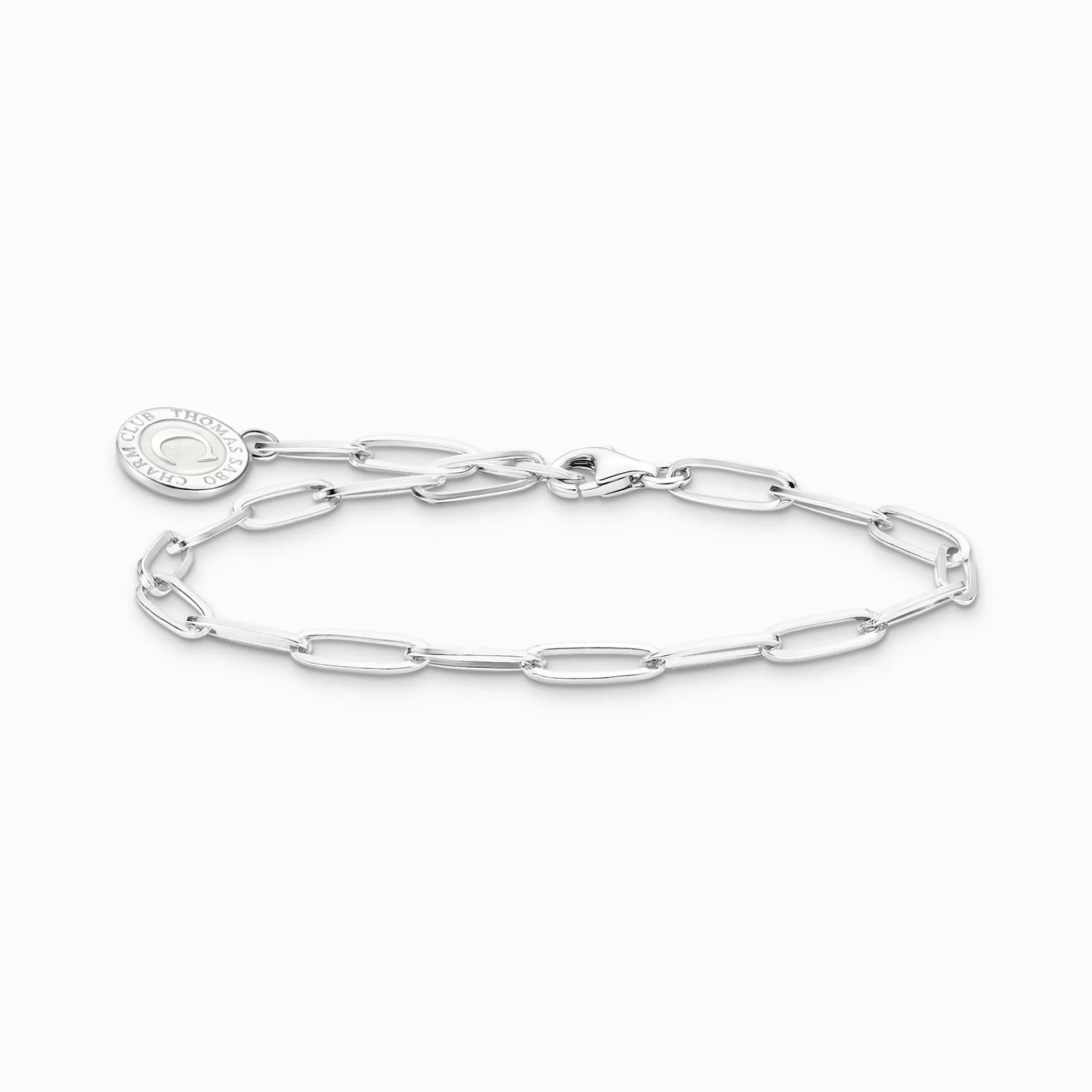 THOMAS SABO Charm bracelet with white Coin silver-Women Charm Bracelets | Charm Bracelets