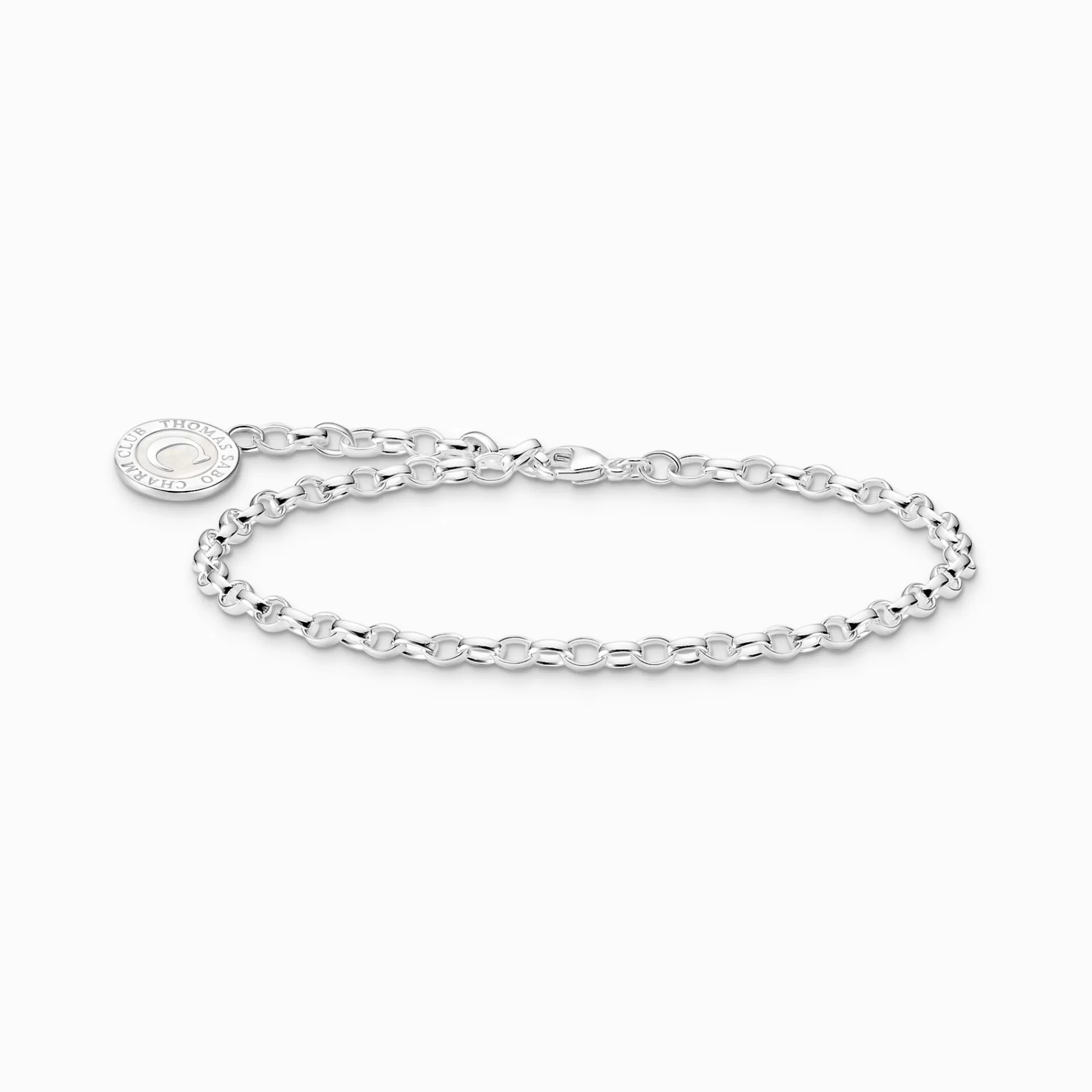 THOMAS SABO Charm bracelet with white Coin silver-Women Charm Bracelets | Charm Bracelets