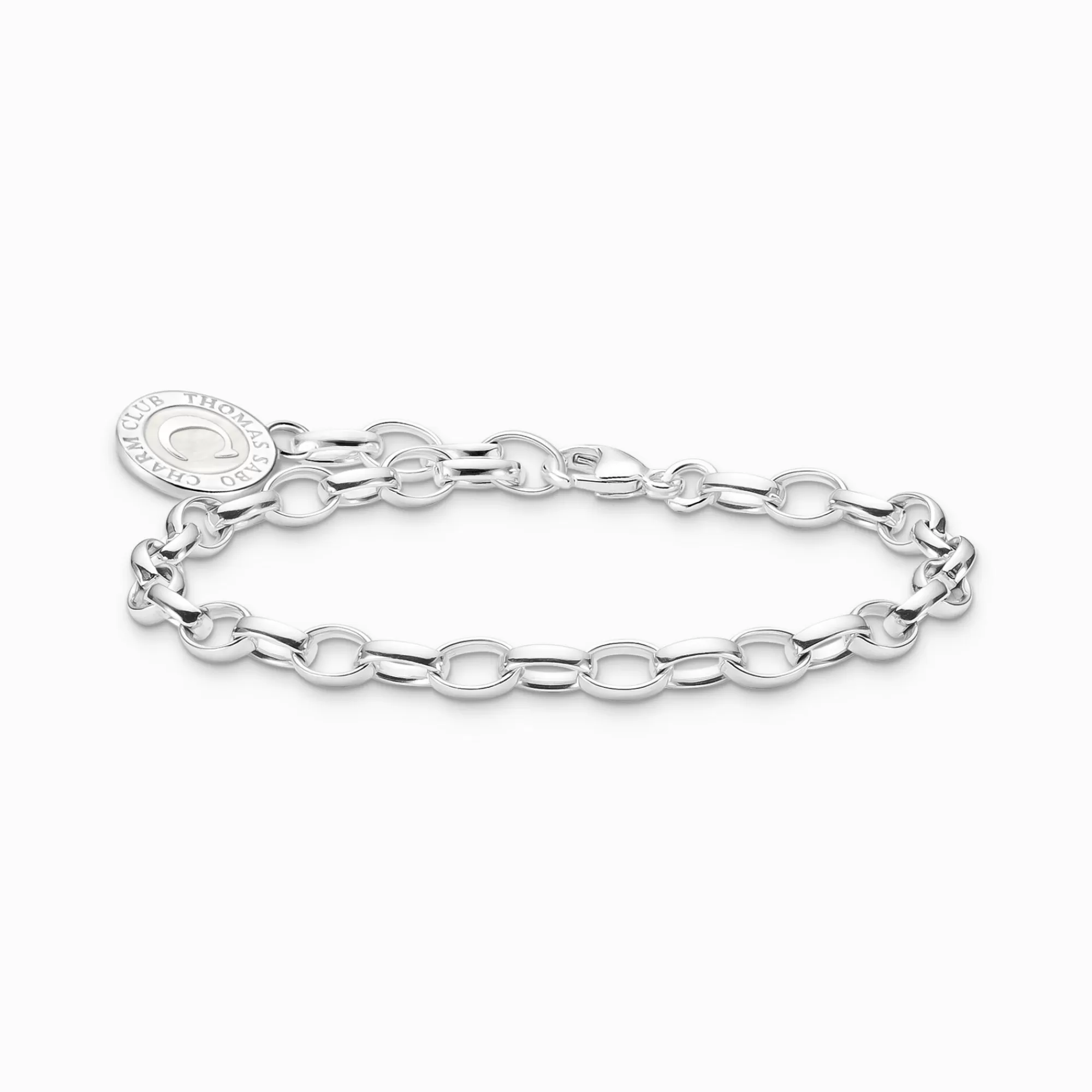 THOMAS SABO Charm bracelet with white Coin silver-Women Charm Bracelets | Charm Bracelets