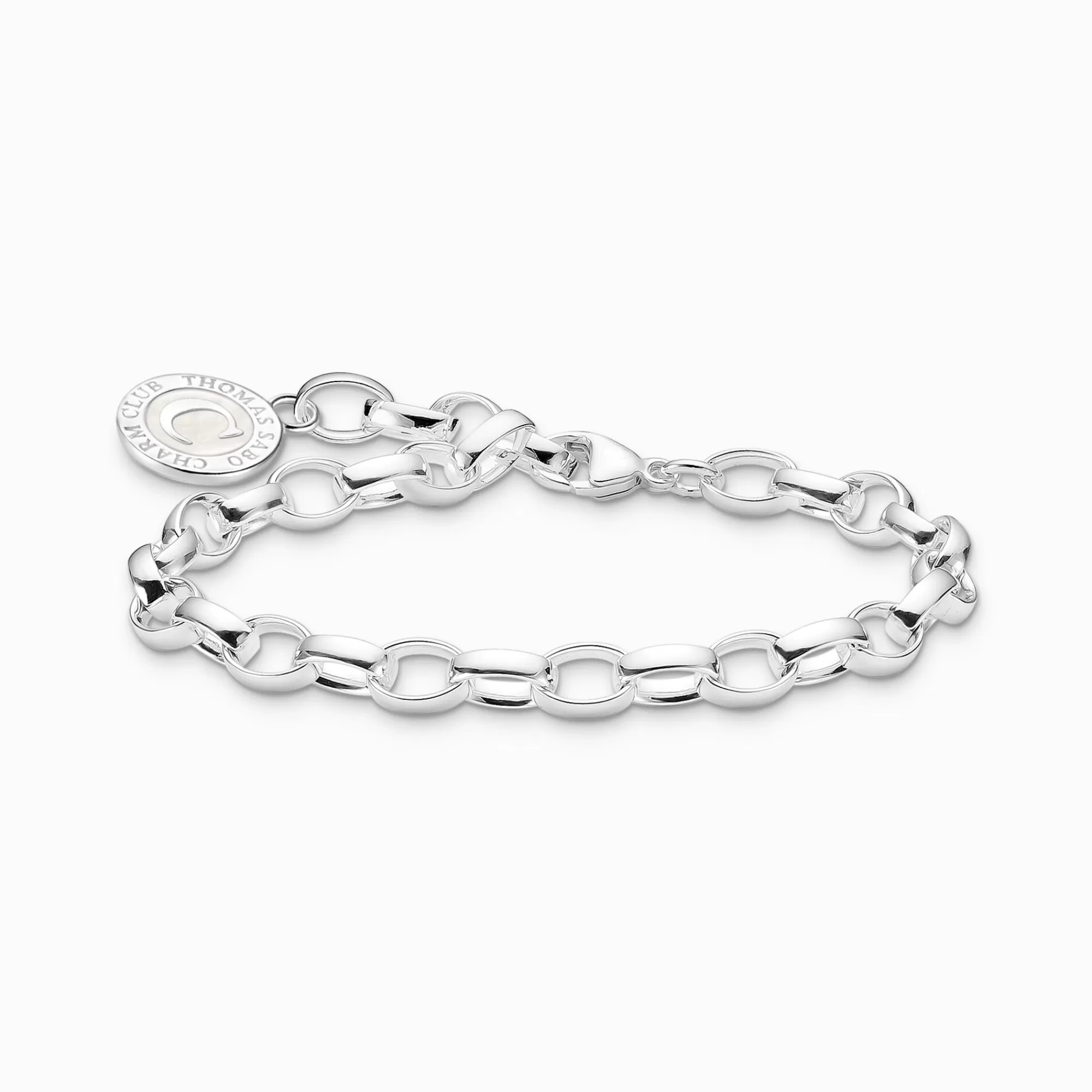 THOMAS SABO Charm bracelet with white Coin silver-Women Charm Bracelets | Charm Bracelets