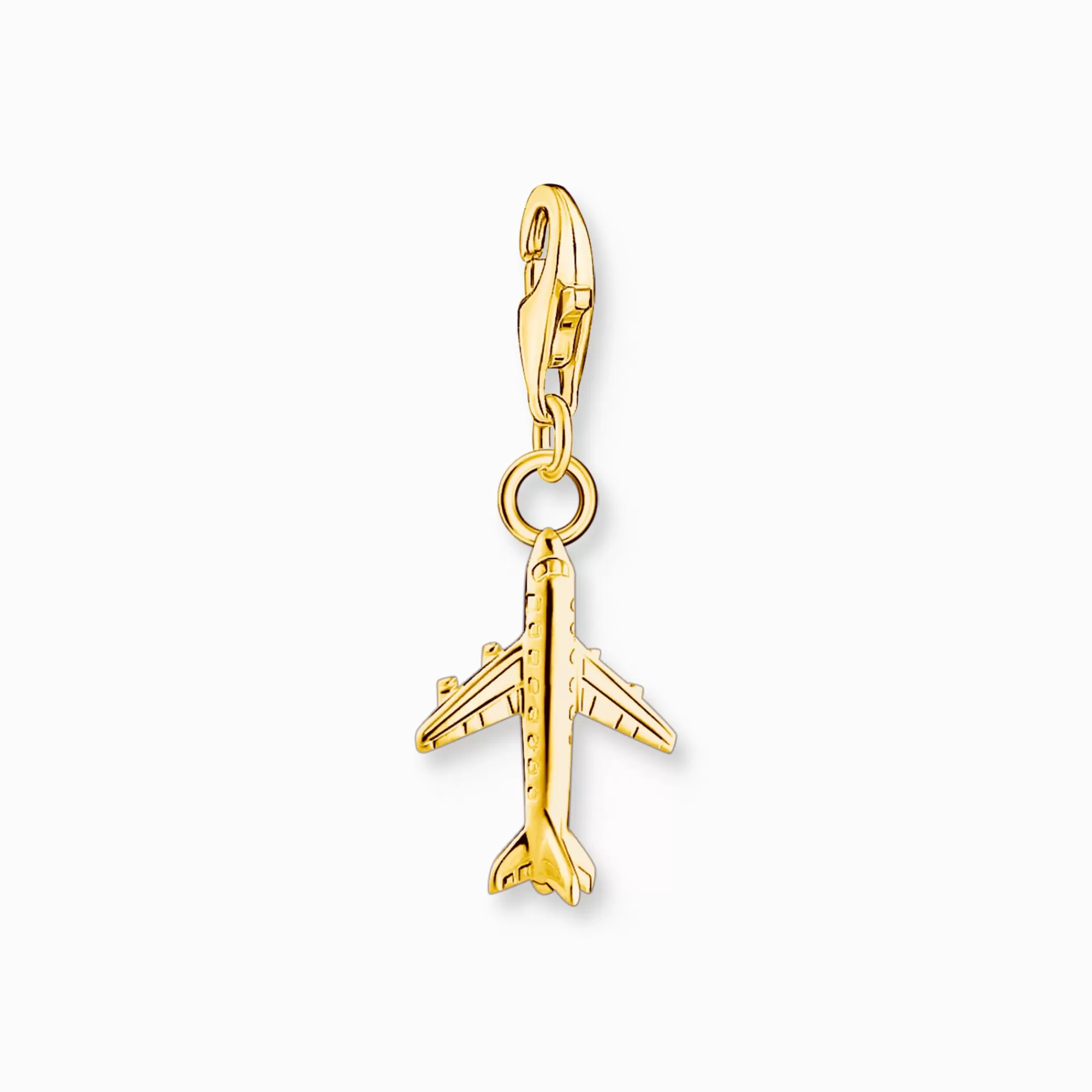 THOMAS SABO Charm pendant aeroplane gold plated-Women Charms | Charms