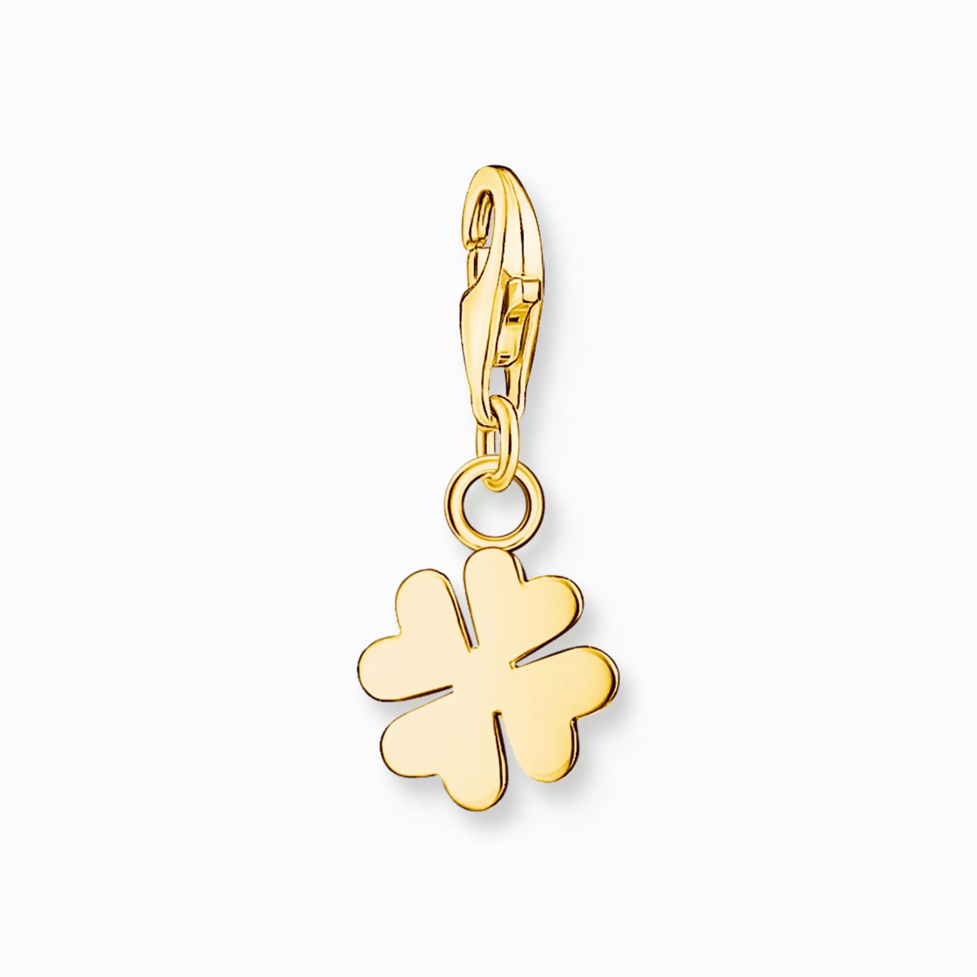 THOMAS SABO Charm pendant cloverleaf gold plated-Women Charms | Charms