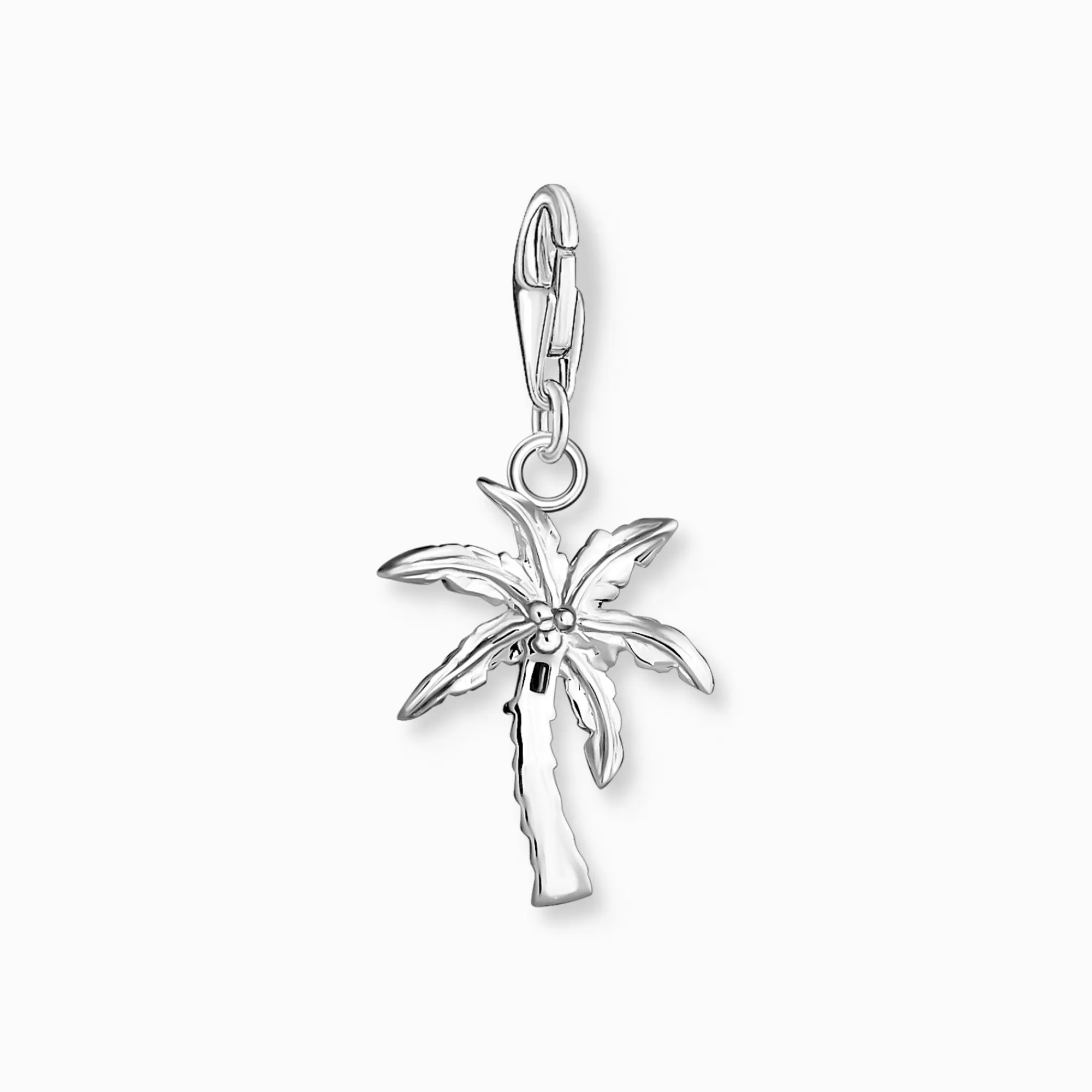 THOMAS SABO Charm pendant colourful palm tree silver-Women Charms | Charms