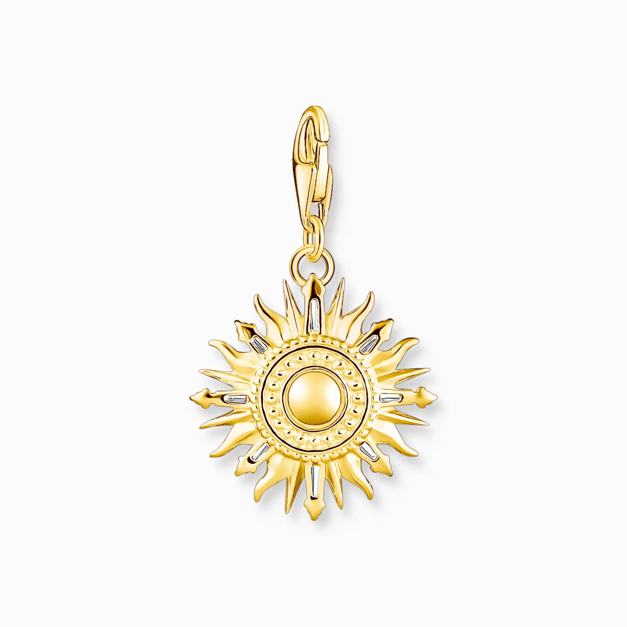 THOMAS SABO Charm pendant colourful sun gold plated-Women Charms | Charms