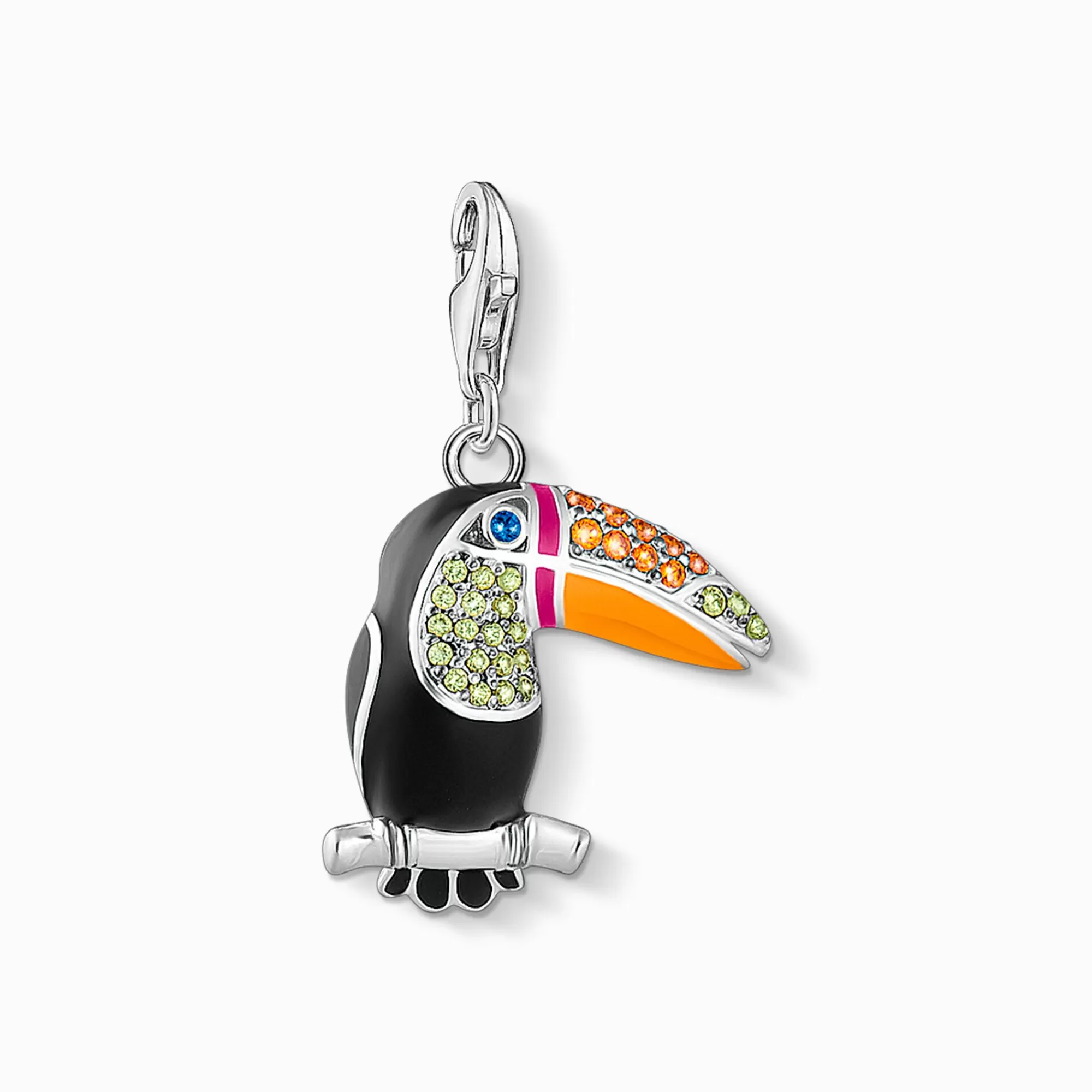 THOMAS SABO Charm pendant colourful toucan silver-Women Charms | Charms