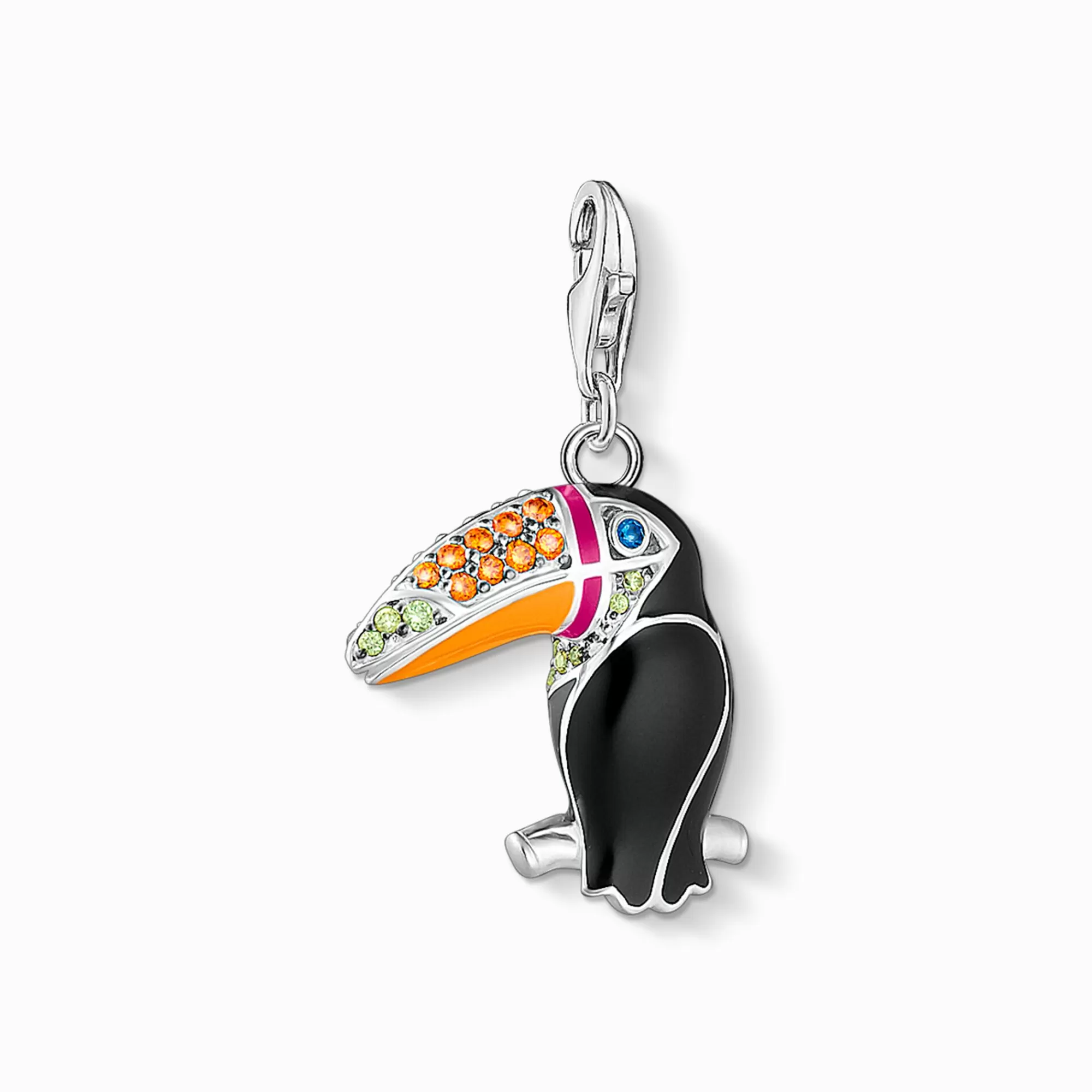 THOMAS SABO Charm pendant colourful toucan silver-Women Charms | Charms