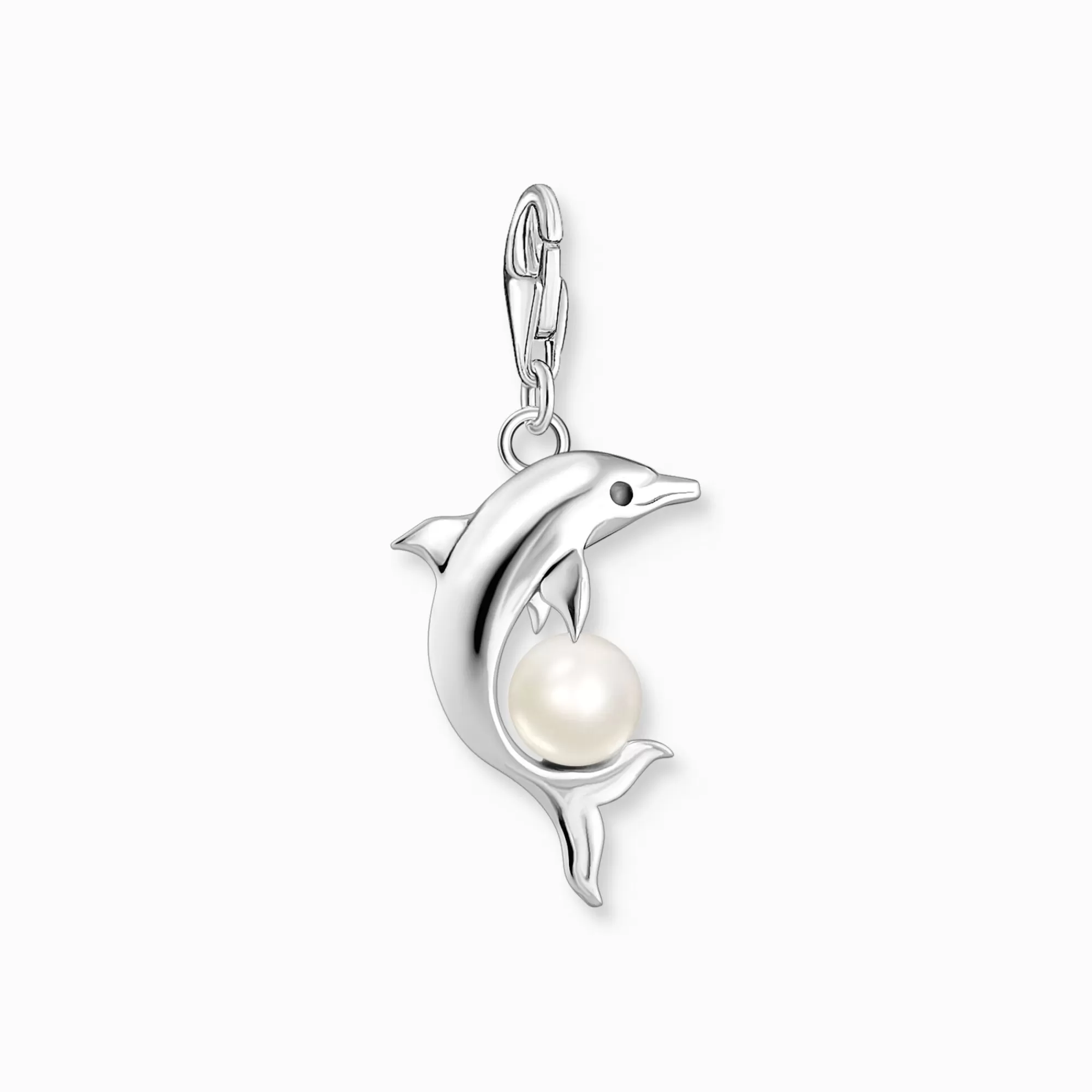 THOMAS SABO Charm pendant dolphin with pearl silver-Women Charms | Charms