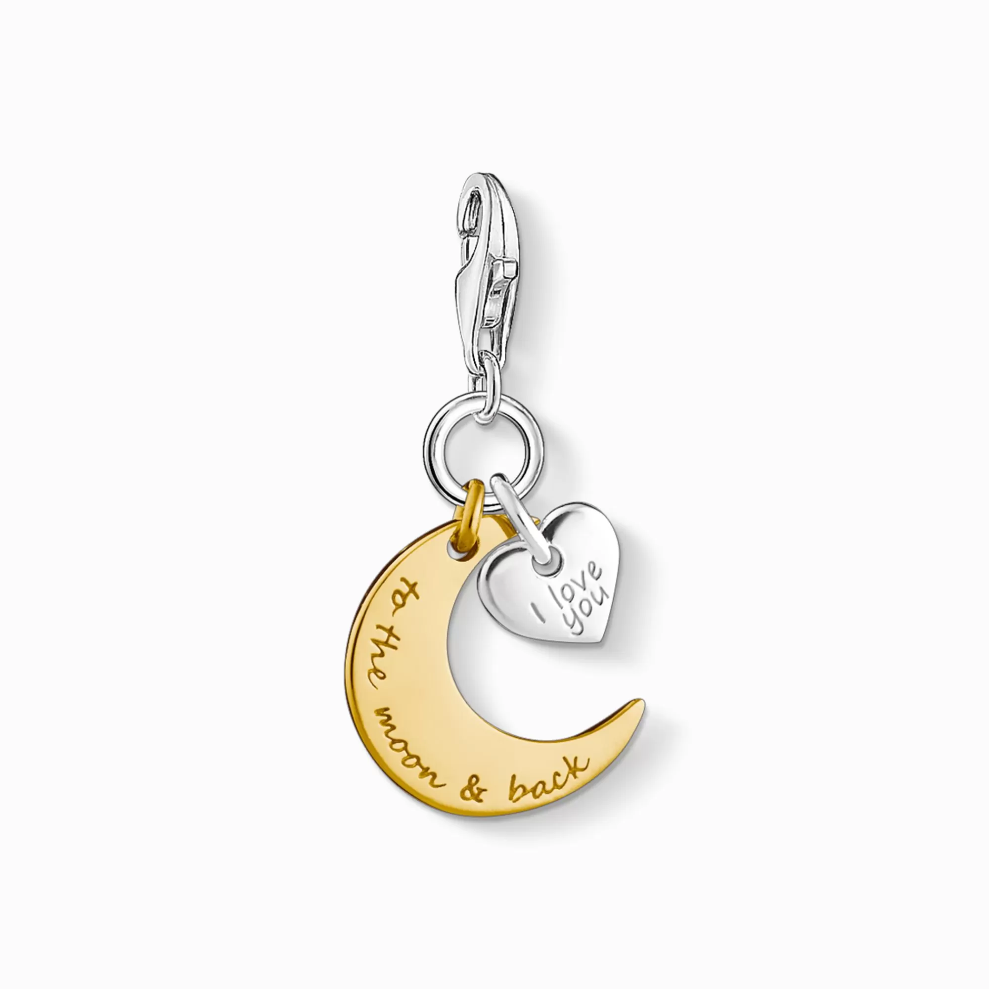 THOMAS SABO Charm pendant I LOVE YOU TO THE MOON-Women Charms | Charms