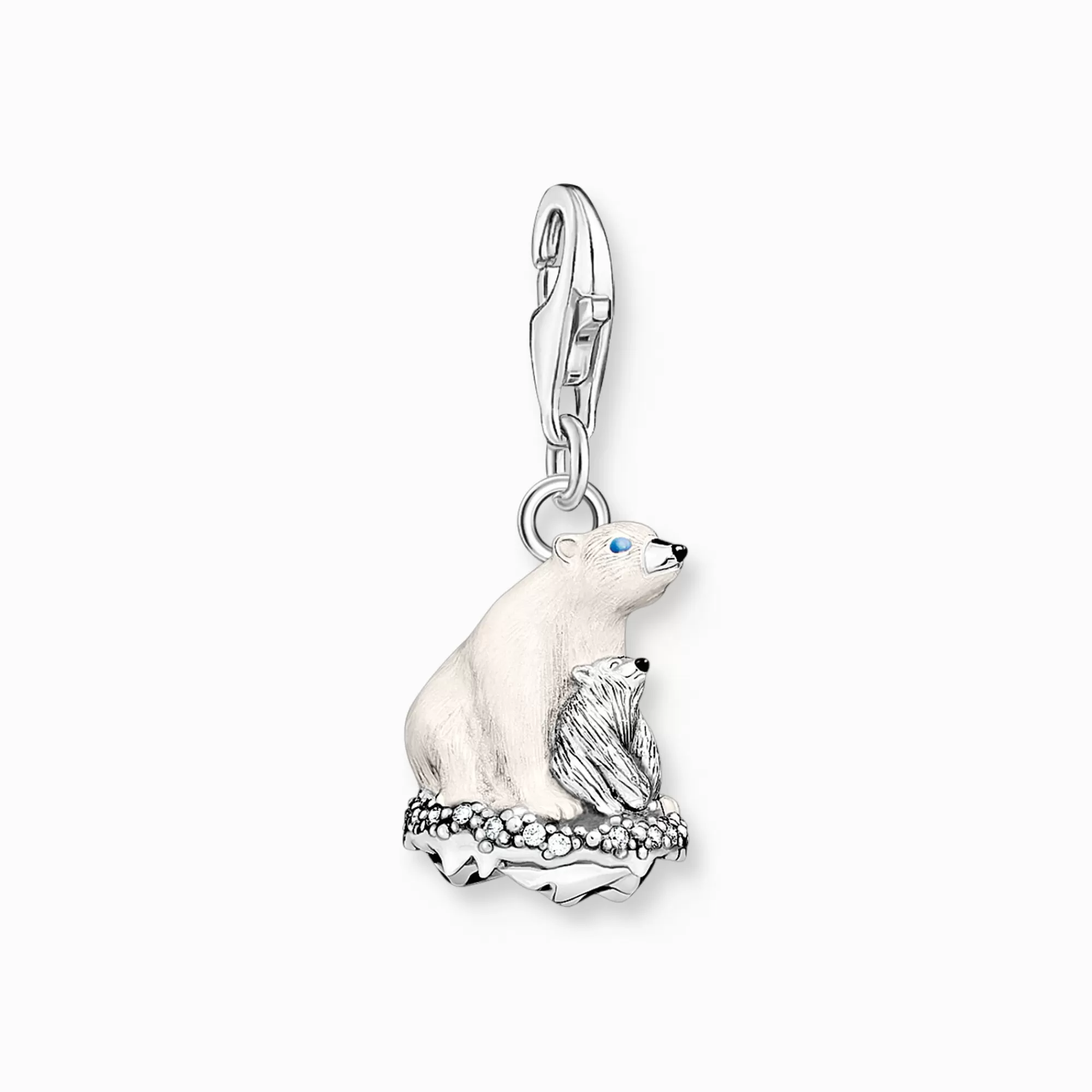 THOMAS SABO Charm pendant ice bears silver-Women Charms | Charms