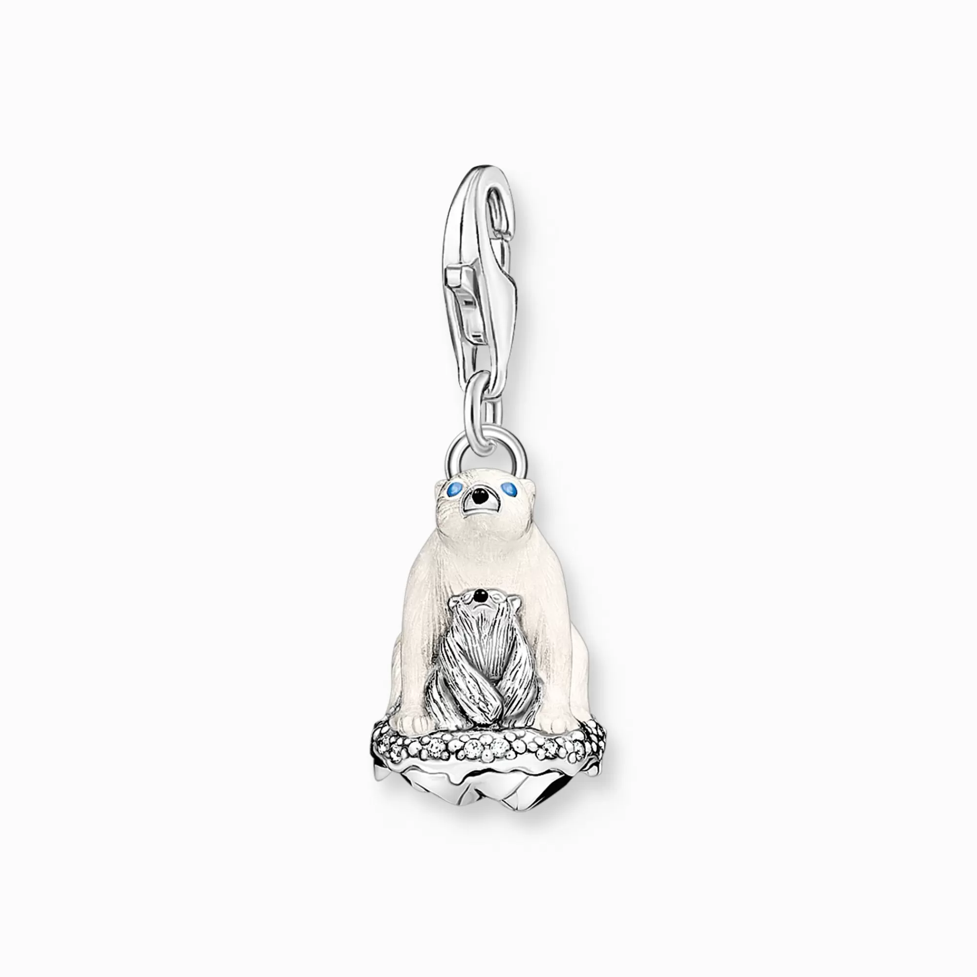 THOMAS SABO Charm pendant ice bears silver-Women Charms | Charms