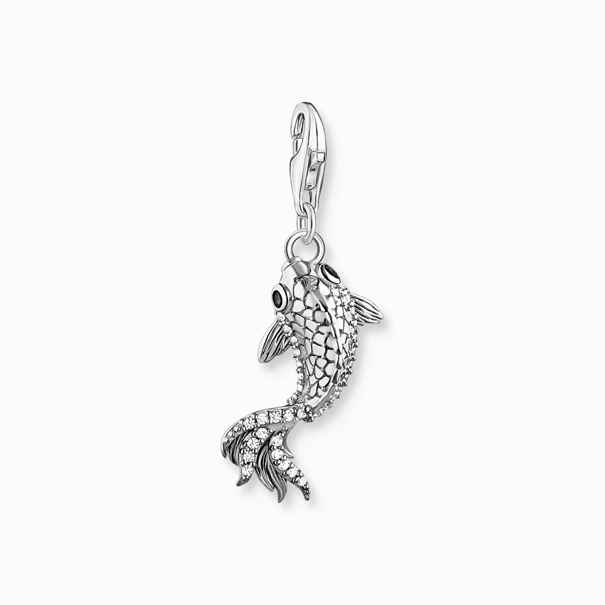 THOMAS SABO Charm pendant koi with zirconia stones silver-Women Charms | Charms