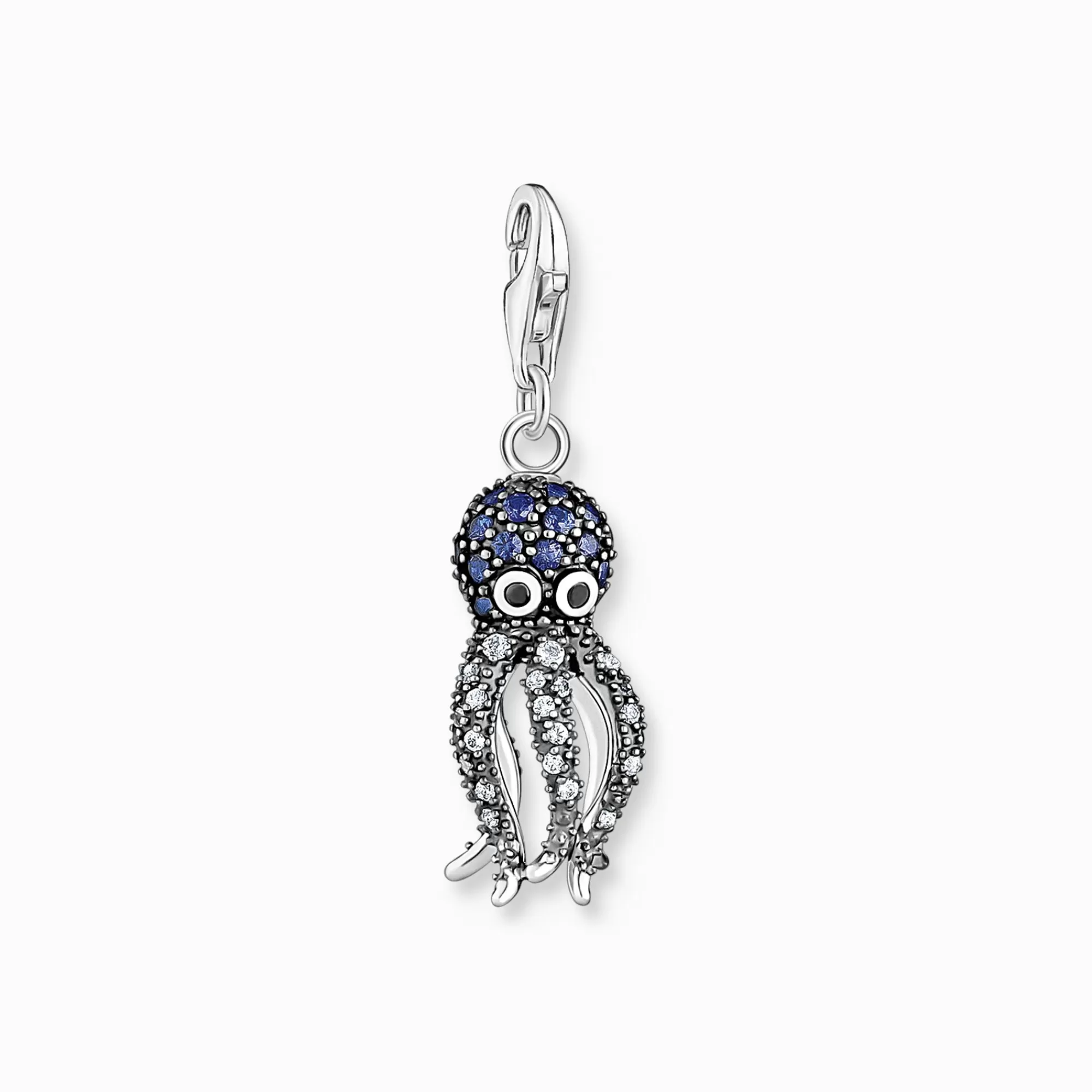 THOMAS SABO Charm pendant octopus with blue stones-Women Charms | Charms