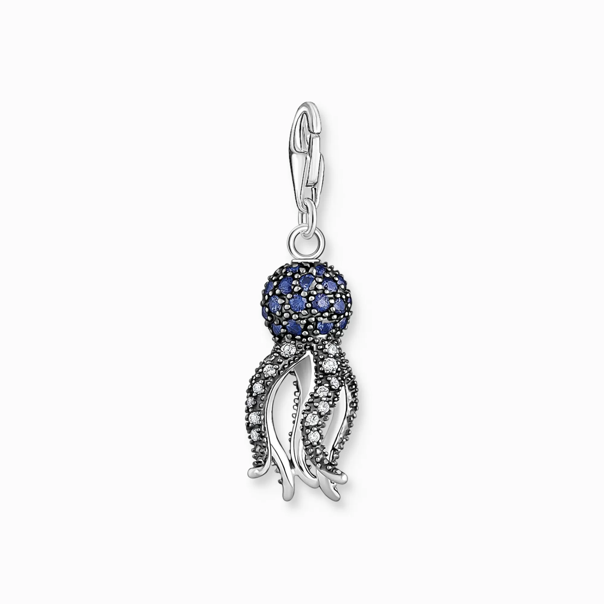 THOMAS SABO Charm pendant octopus with blue stones-Women Charms | Charms