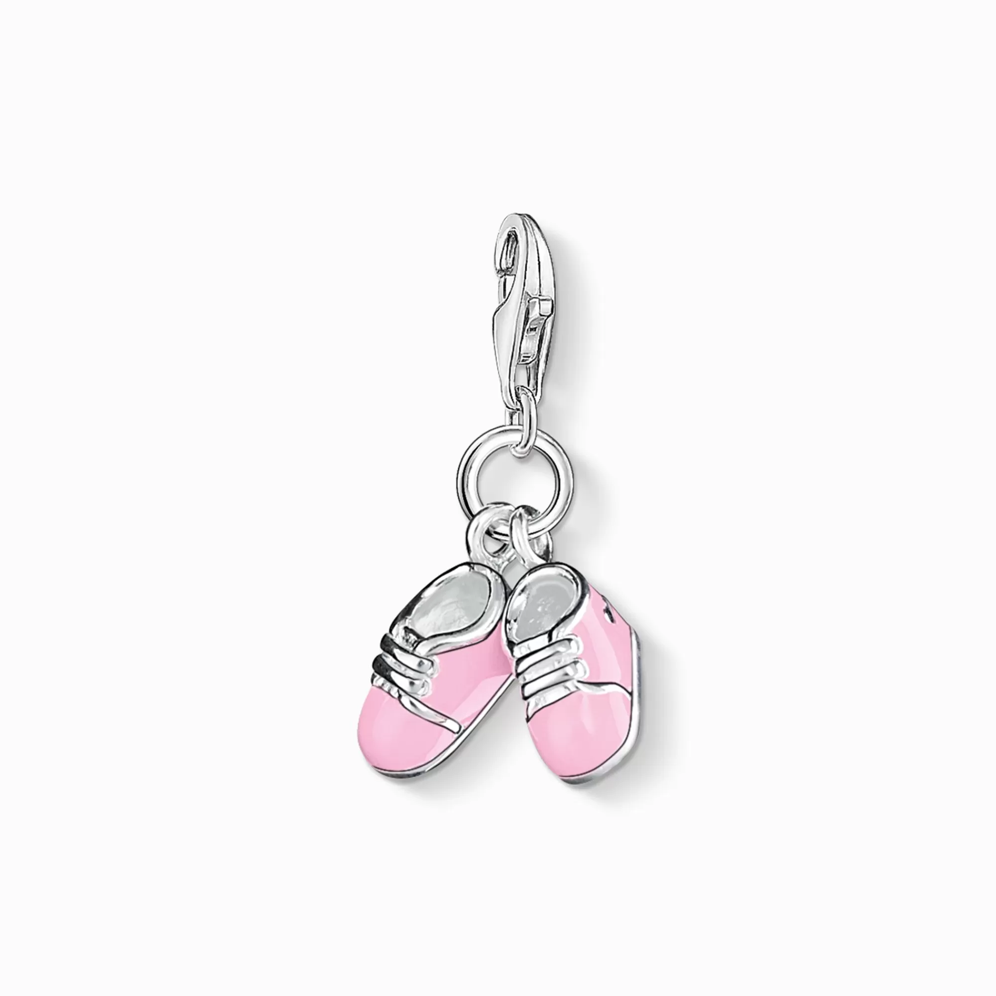 THOMAS SABO Charm pendant pink baby shoes-Women Charms | Charms