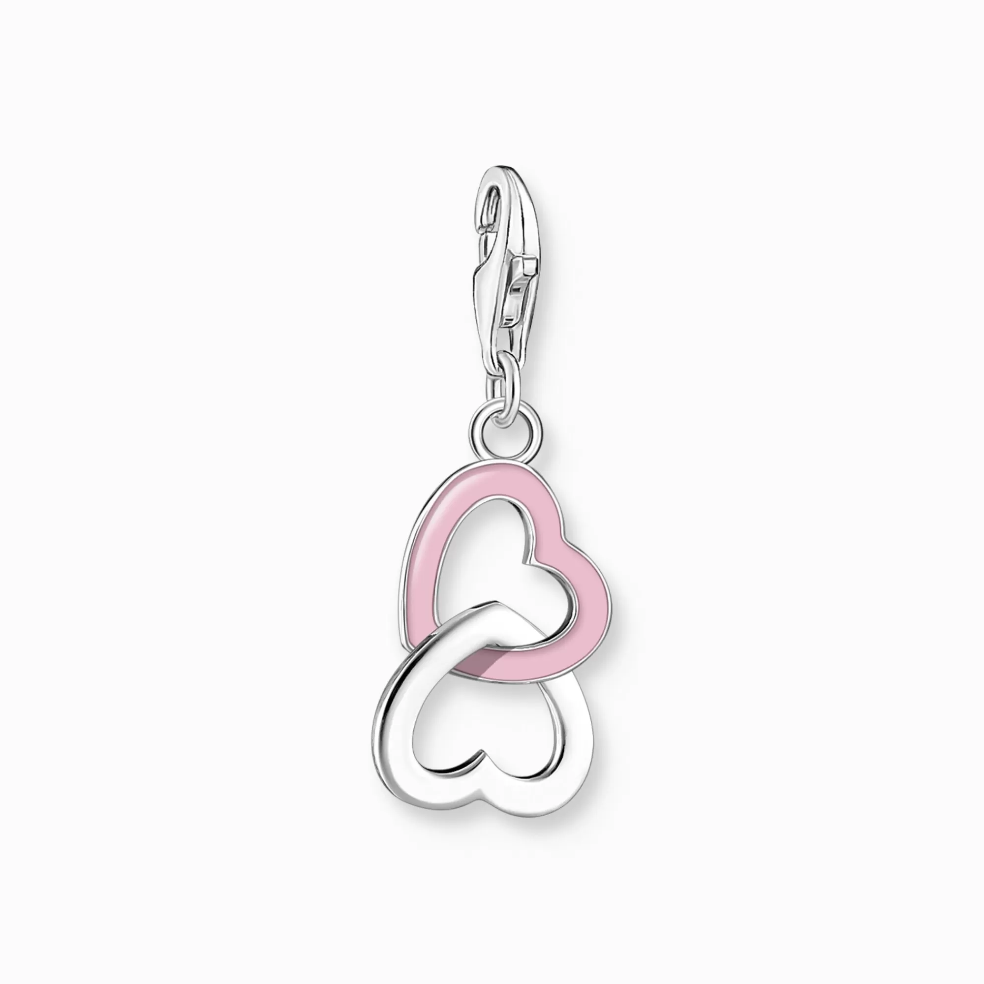 THOMAS SABO Charm pendant pink heart silver-Women Charms | Charms