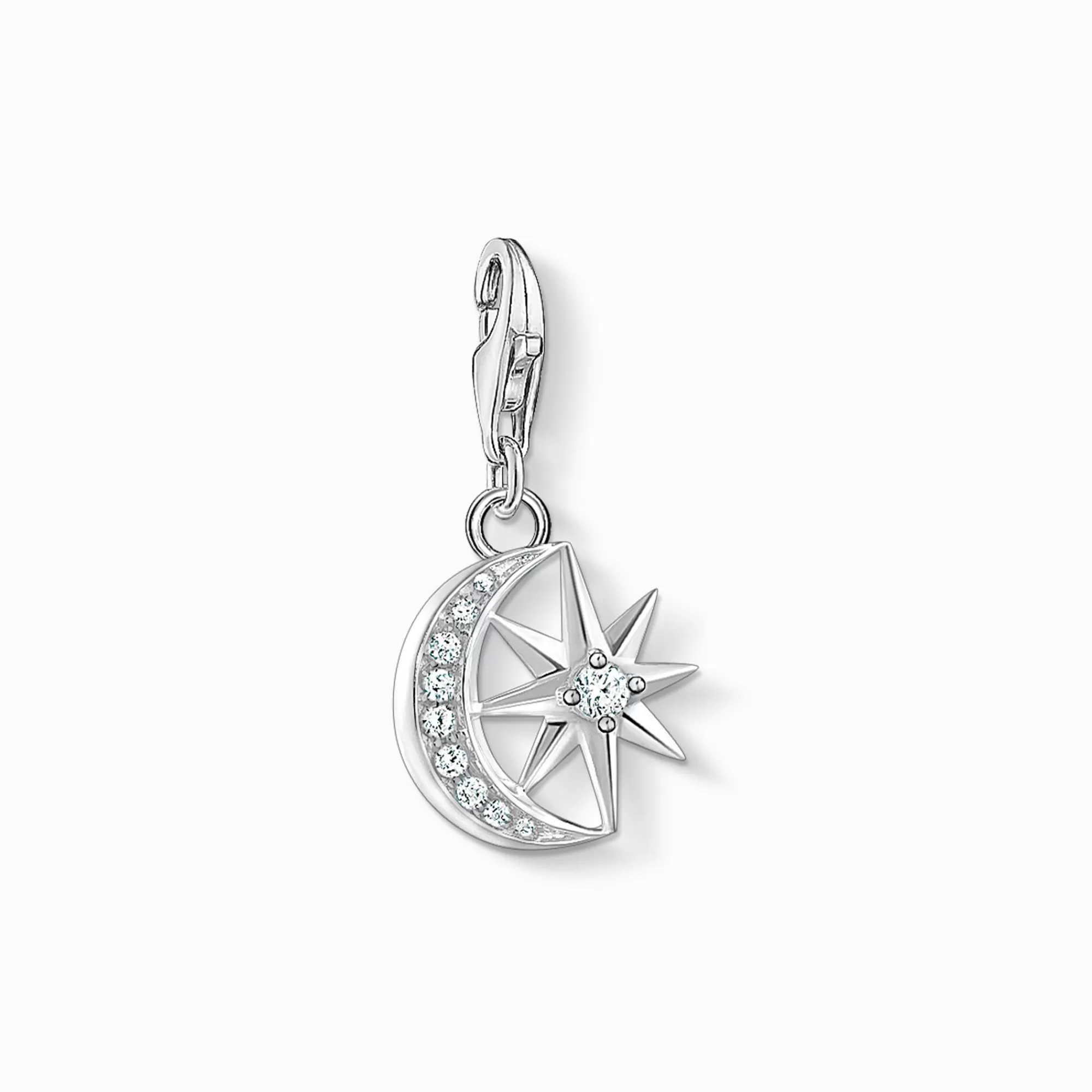 THOMAS SABO Charm pendant star and moon-Women Charms | Charms