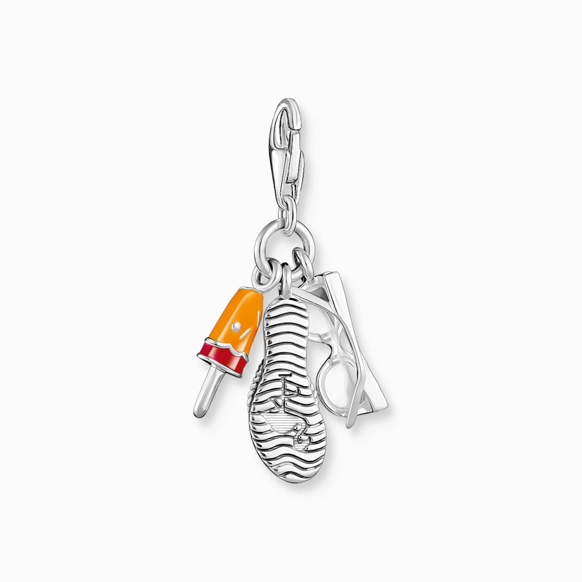 THOMAS SABO Charm pendant sunglasses, flip flop and ice cream silver-Women Charms | Charms