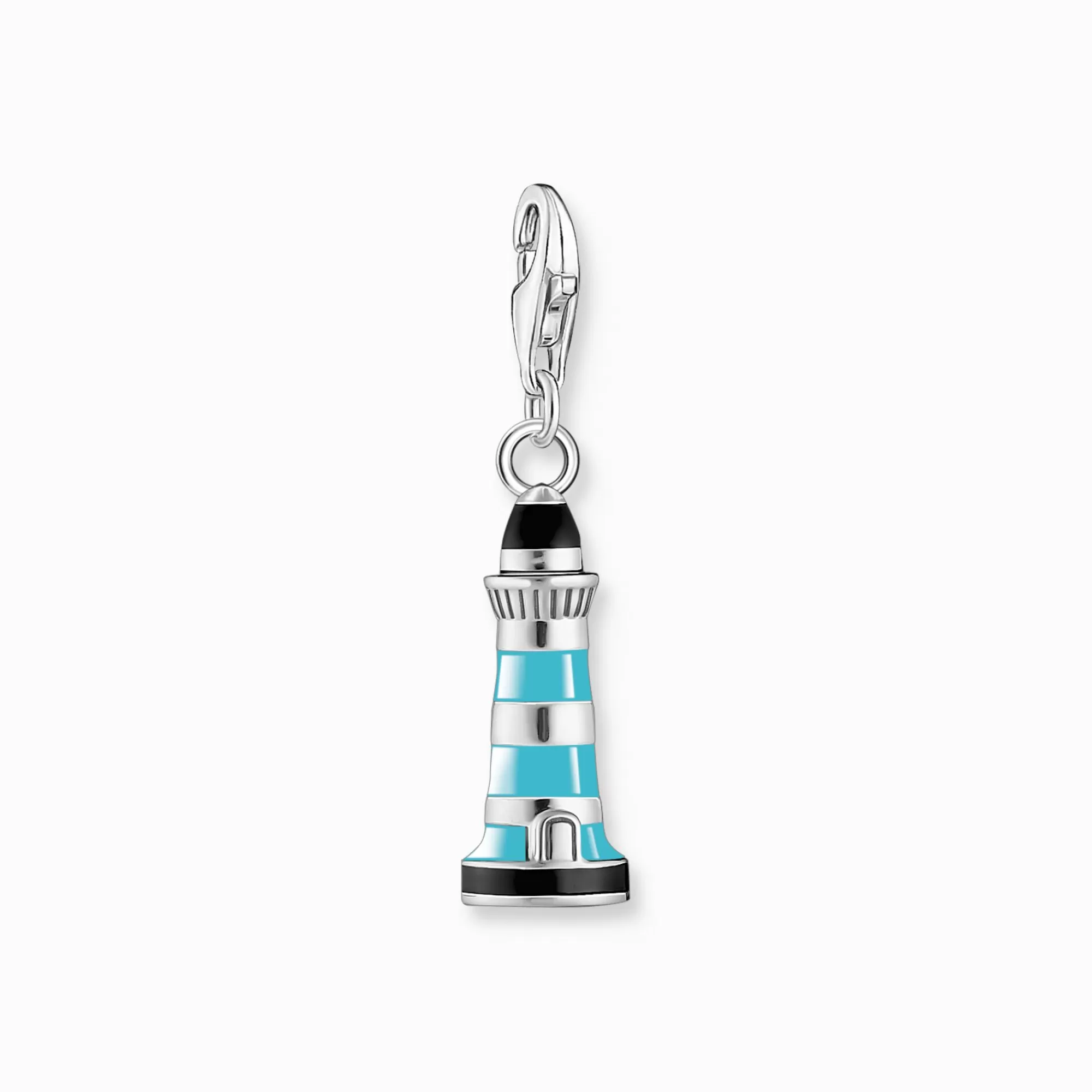 THOMAS SABO Charm pendant turquoise lighthouse silver-Women Charms | Charms