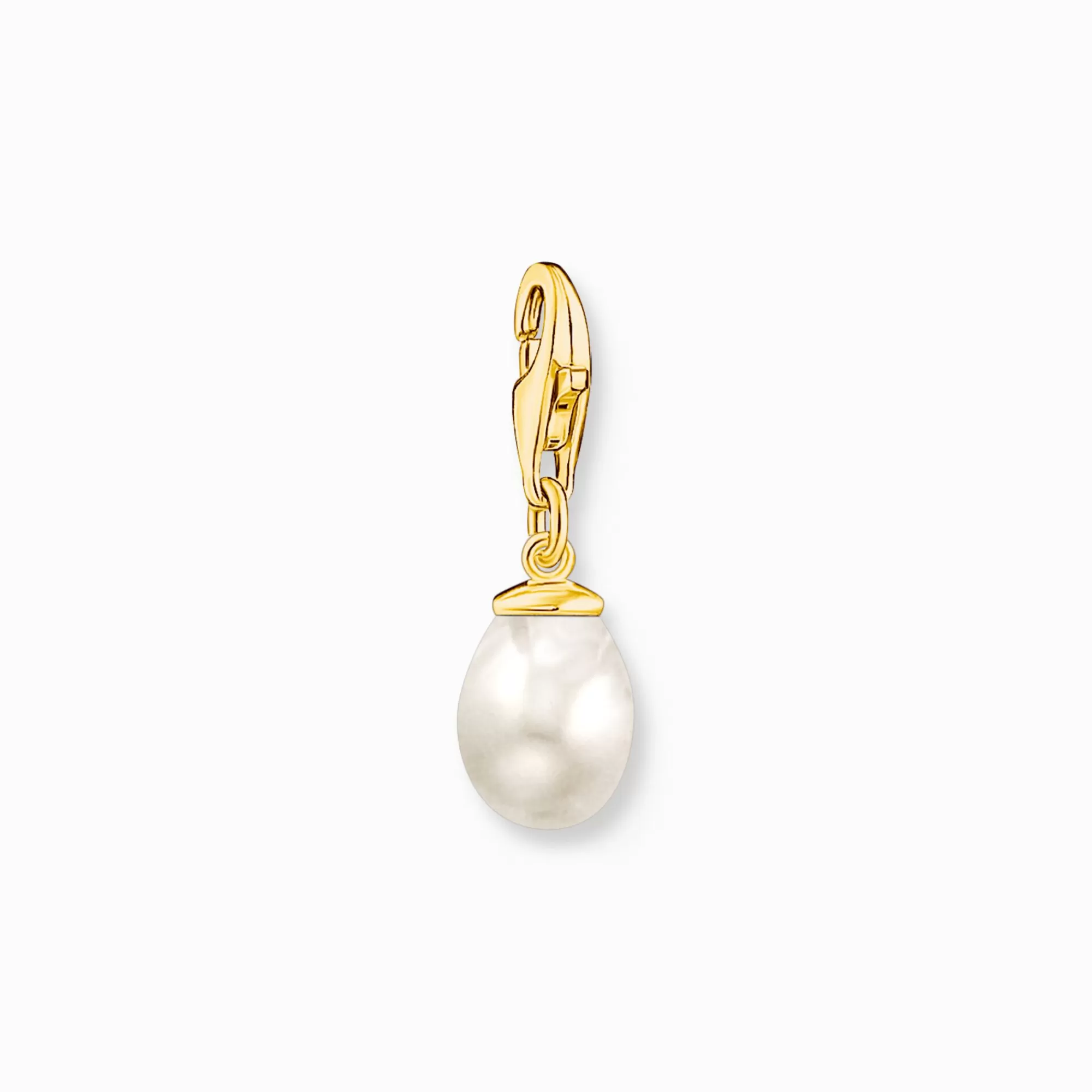 THOMAS SABO Charm pendant white pearl gold plated-Women Charms | Charms