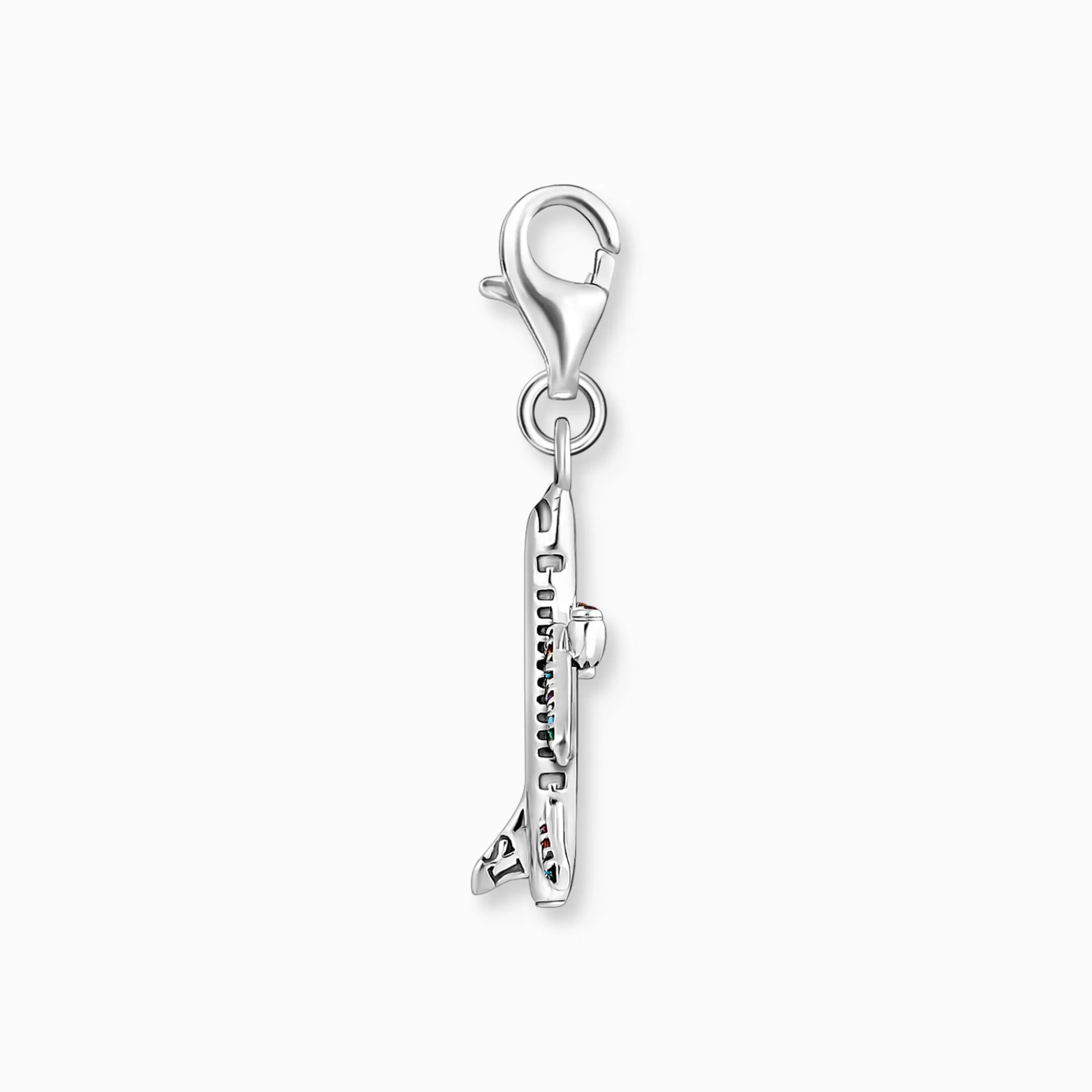 THOMAS SABO Charm pendant with colourful aeroplane silver-Women Charms | Charms