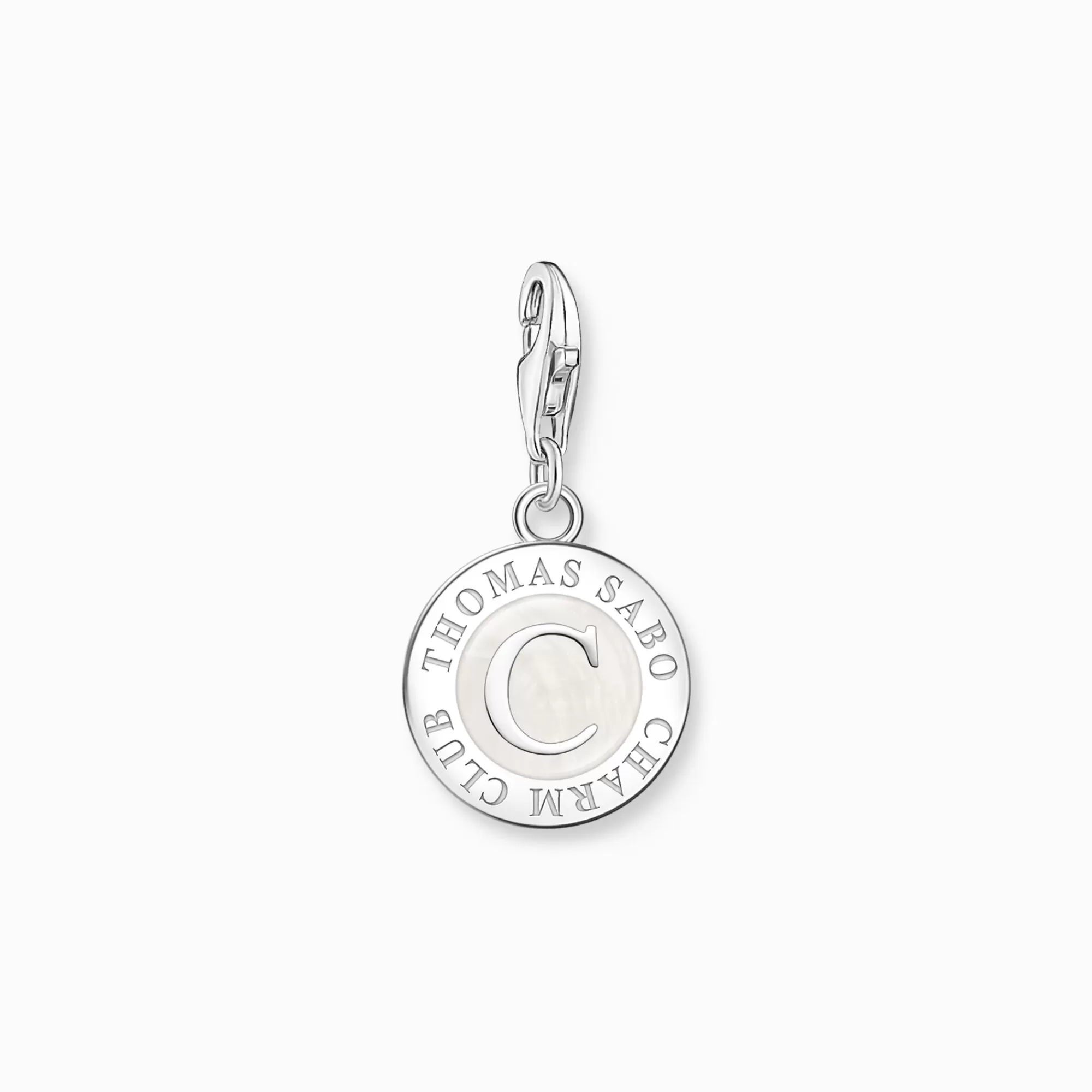 THOMAS SABO Charm white Coin silver-Women Charms | Charms