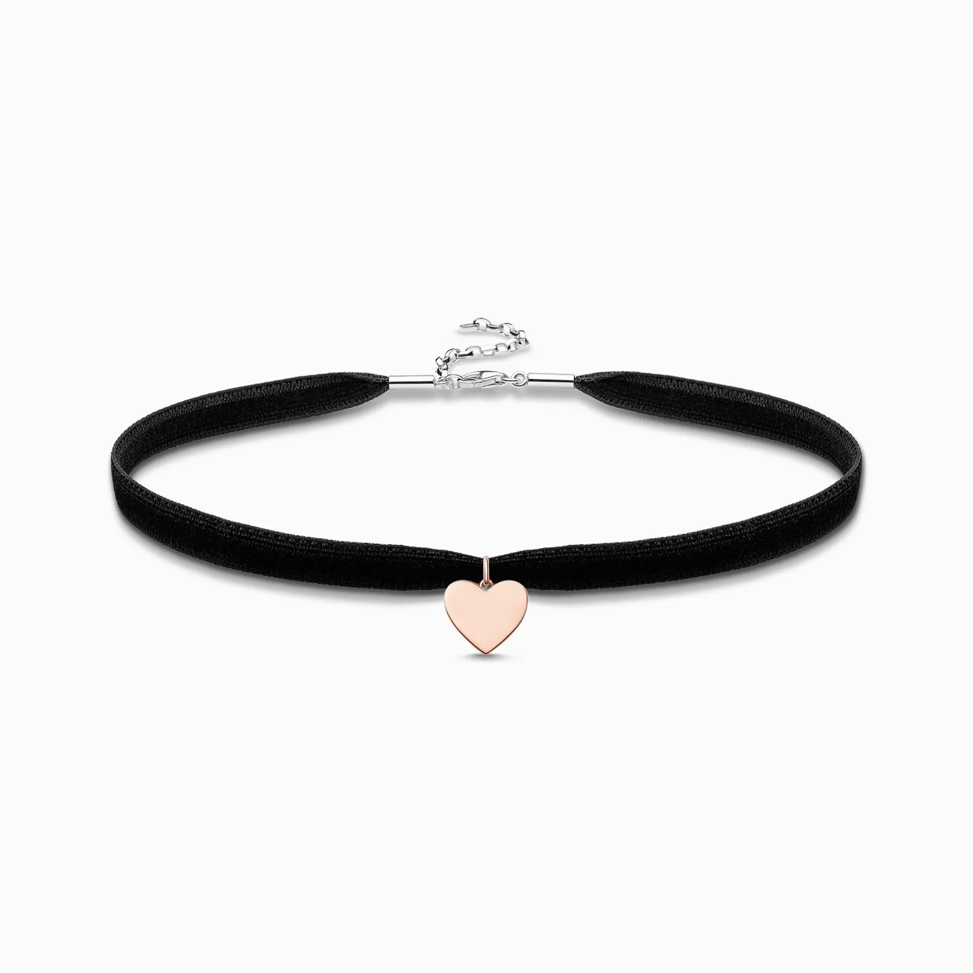 THOMAS SABO Choker heart-Women 18-Carat Rose Gold Plating - 925 Silver