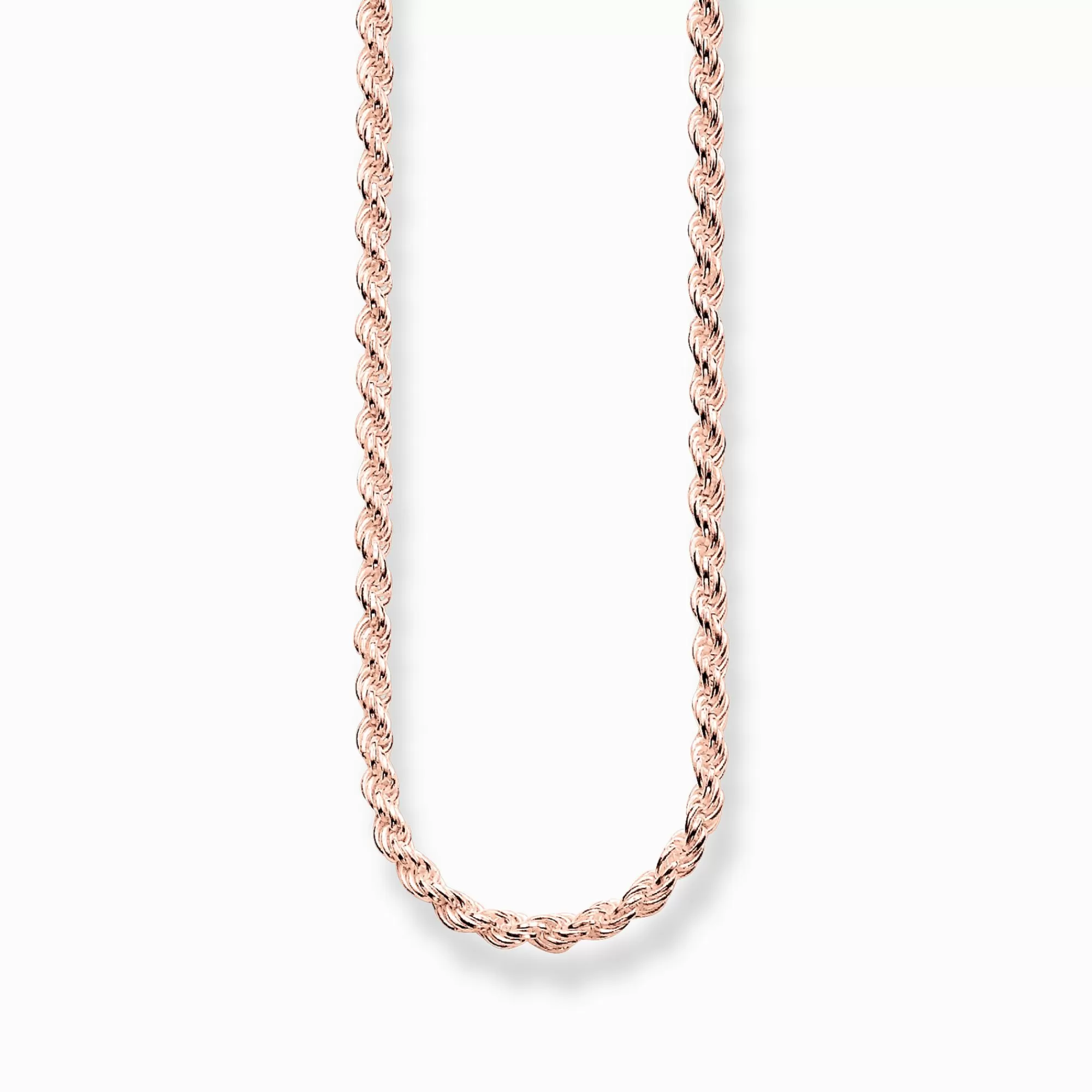 THOMAS SABO Cord chain Thickness 1.10 mm (0.04 Inch)-Women Necklaces | 18-Carat Rose Gold Plating - 925 Silver