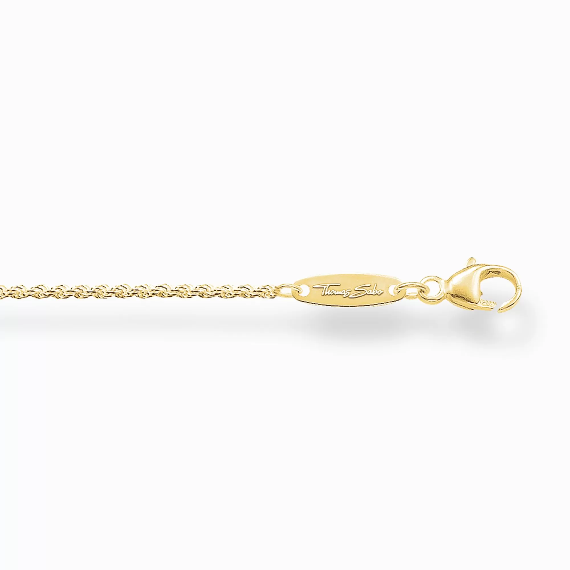 THOMAS SABO Cord chain Thickness 1.10 mm (0.04 Inch)-Women Necklaces | 18-Carat Gold-Plating - 925 Silver