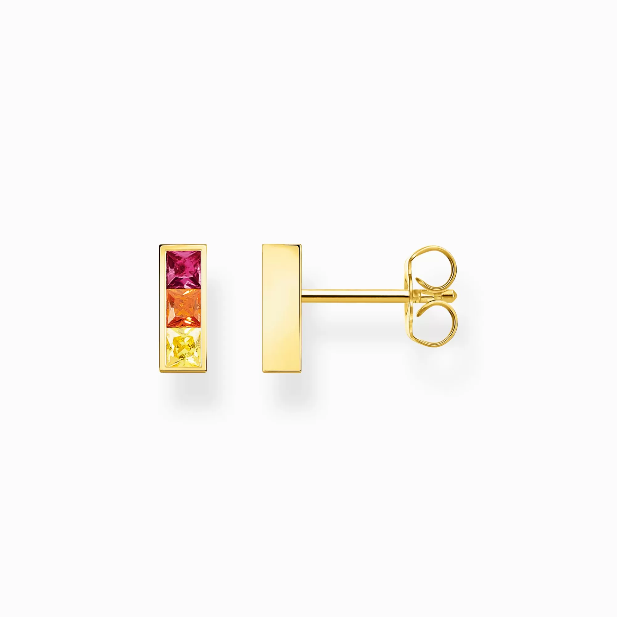 THOMAS SABO Ear studs colourful stones gold-Women Ear Studs