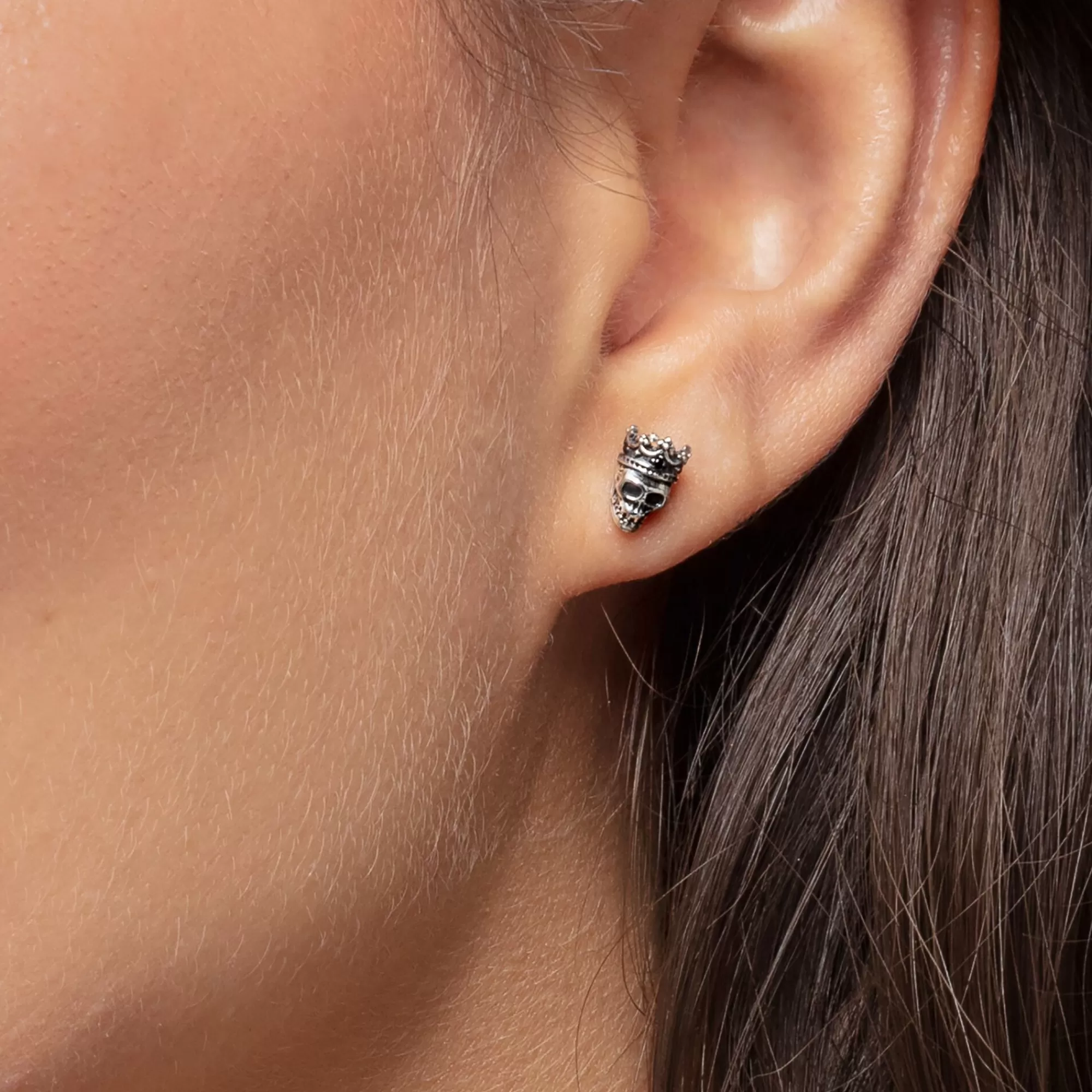 THOMAS SABO Ear studs skull king-Women Ear Studs | Ear Studs & Hoops