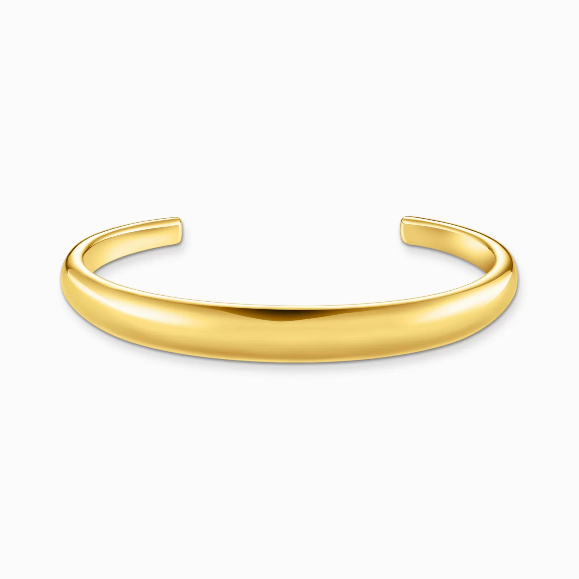 THOMAS SABO Gold-plated bangle in timless design-Women Bangles | 18-Carat Gold-Plating - 925 Silver