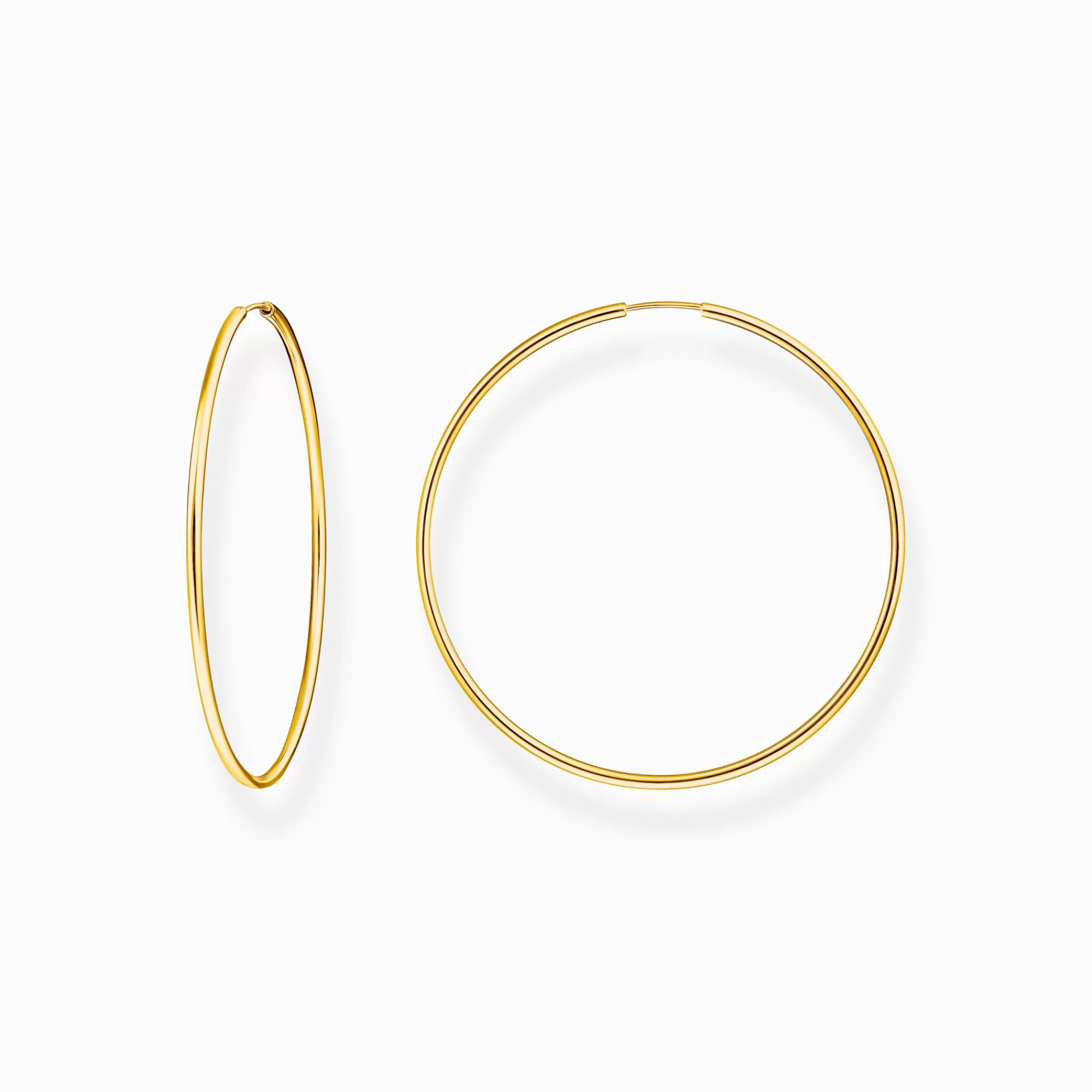 THOMAS SABO Gold-plated big hoop earrings-Women Hoop Earrings