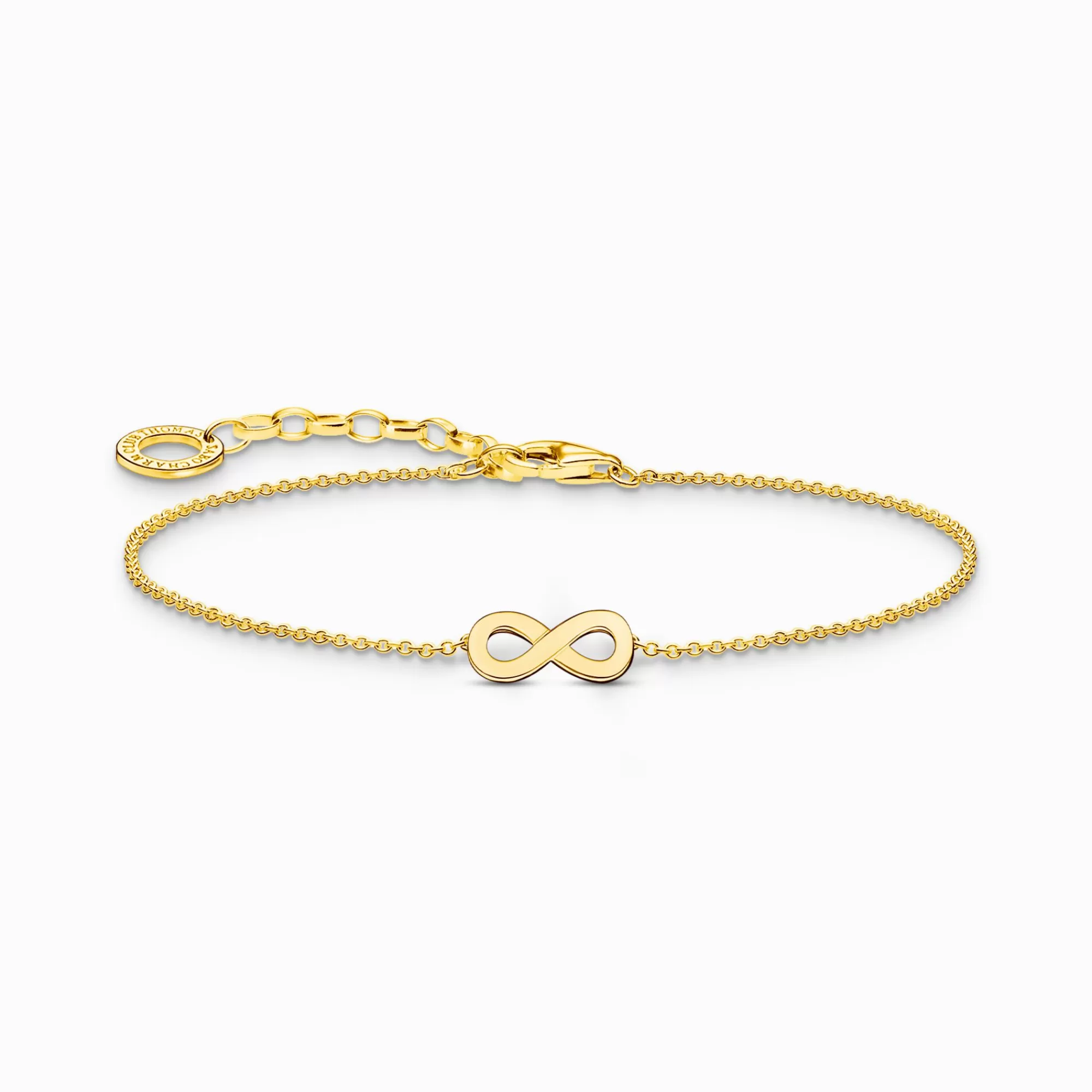 THOMAS SABO Gold-plated bracelet with infinity pendant-Women Bracelets | 18-Carat Gold-Plating - 925 Silver