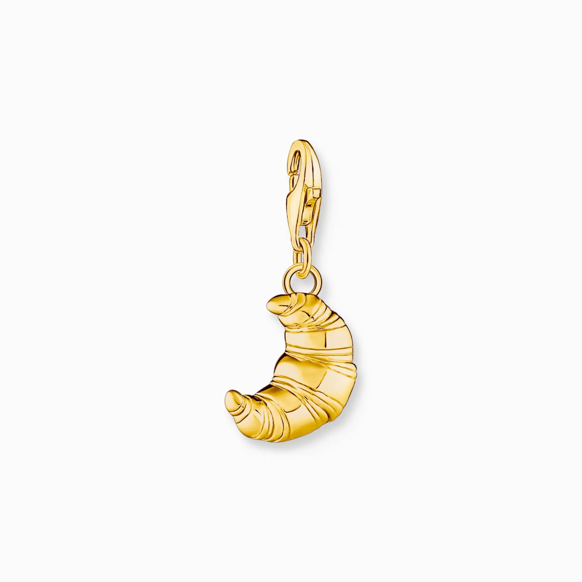 THOMAS SABO Gold-plated charm pendant in croissant design-Women Charms | Charms