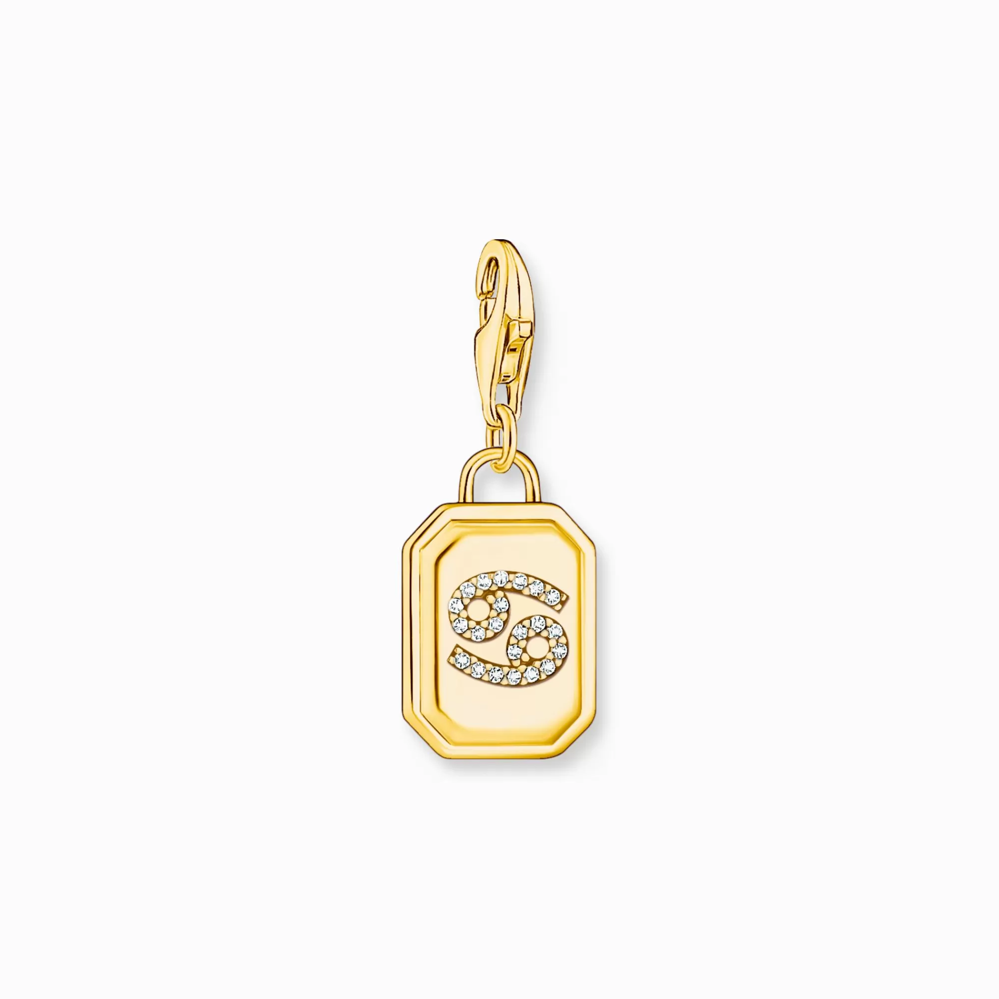 THOMAS SABO Gold-plated charm pendant zodiac sign Cancer with zirconia-Women Charms | Charms