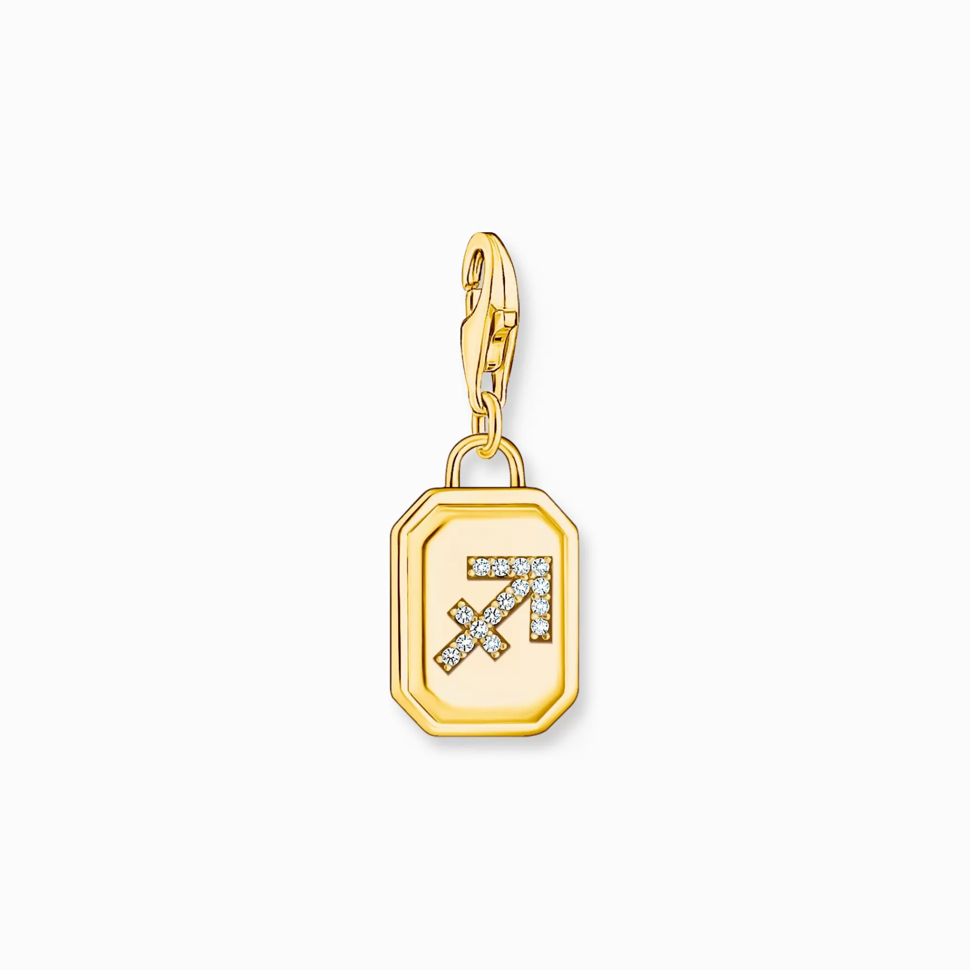 THOMAS SABO Gold-plated charm pendant zodiac sign Sagittarius with zirconia-Women Charms | Charms