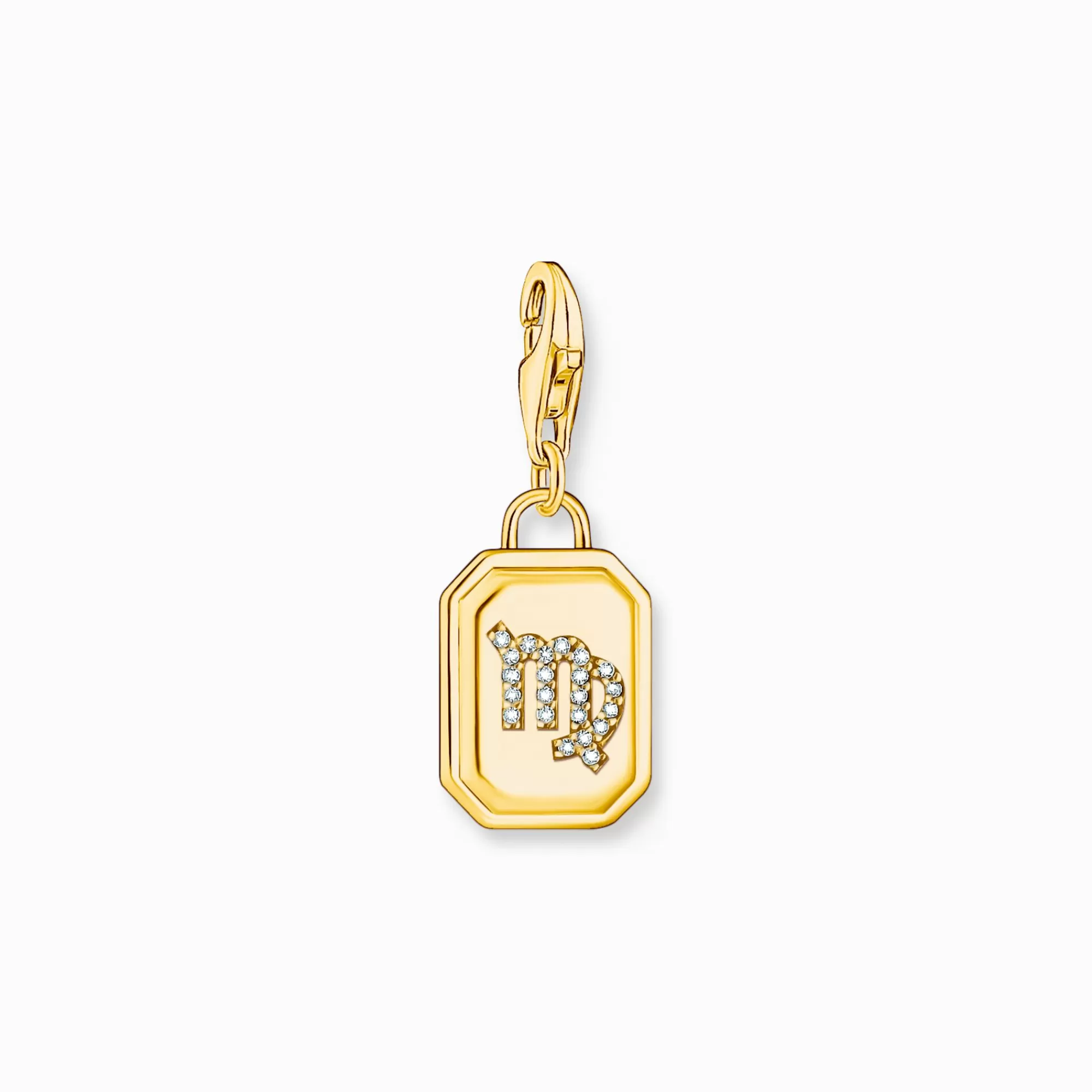 THOMAS SABO Gold-plated charm pendant zodiac sign Virgo with zirconia-Women Charms | Charms