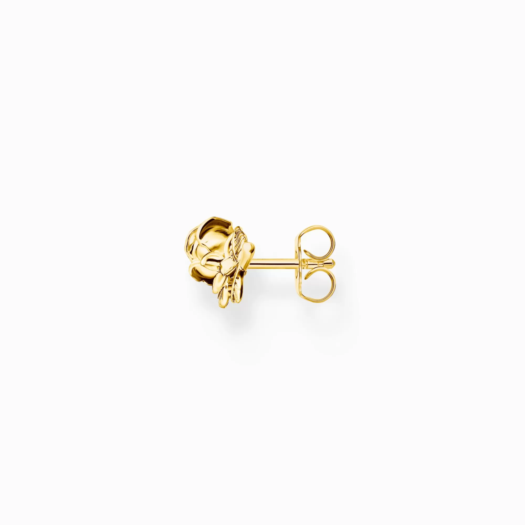 THOMAS SABO Gold-plated ear studs Roses Romance-Women Ear Studs | 18-Carat Gold-Plating - 925 Silver