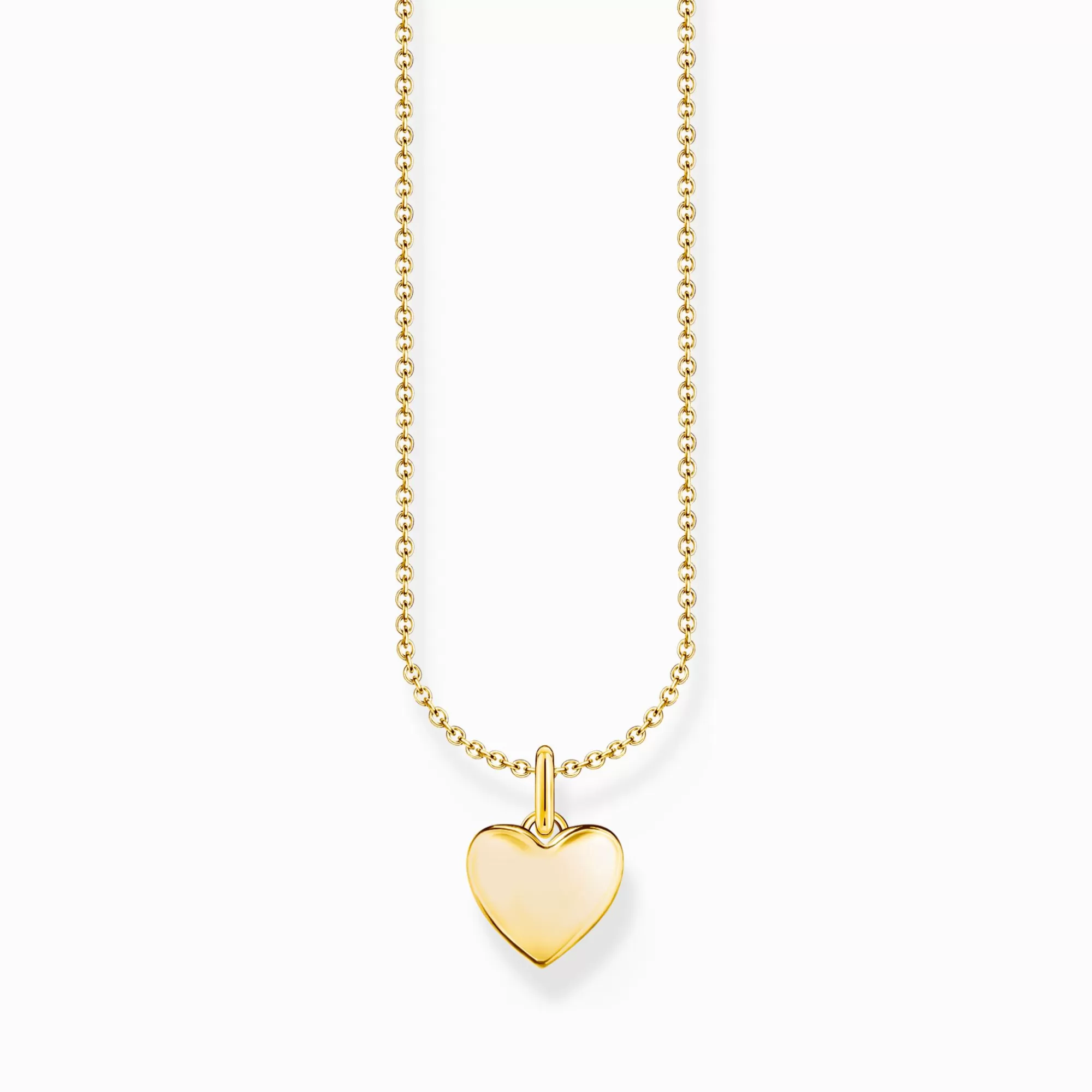 THOMAS SABO Gold-plated necklace with heart pendant-Women Necklaces