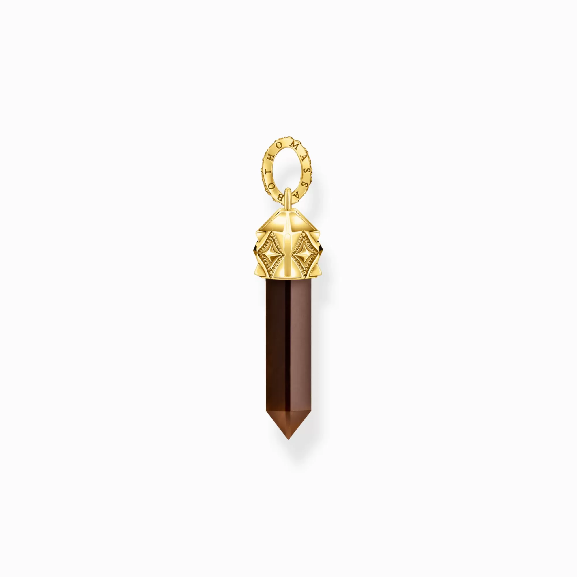 THOMAS SABO Gold-plated pendant with hexagon-cut red tiger's eye-Women Pendants | Pendants