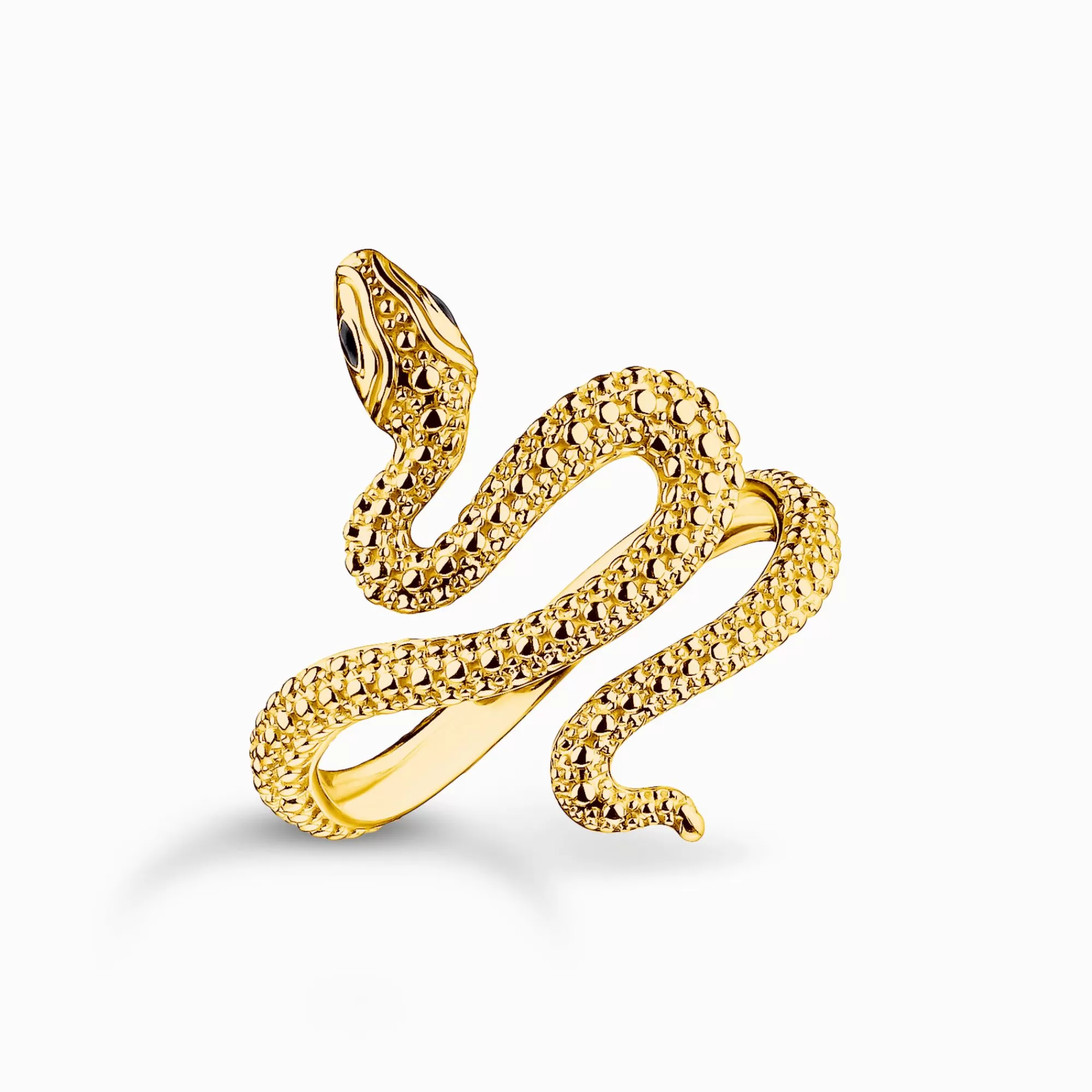 THOMAS SABO Gold-plated snake ring Tempting Romance-Women Rings | 18-Carat Gold-Plating - 925 Silver