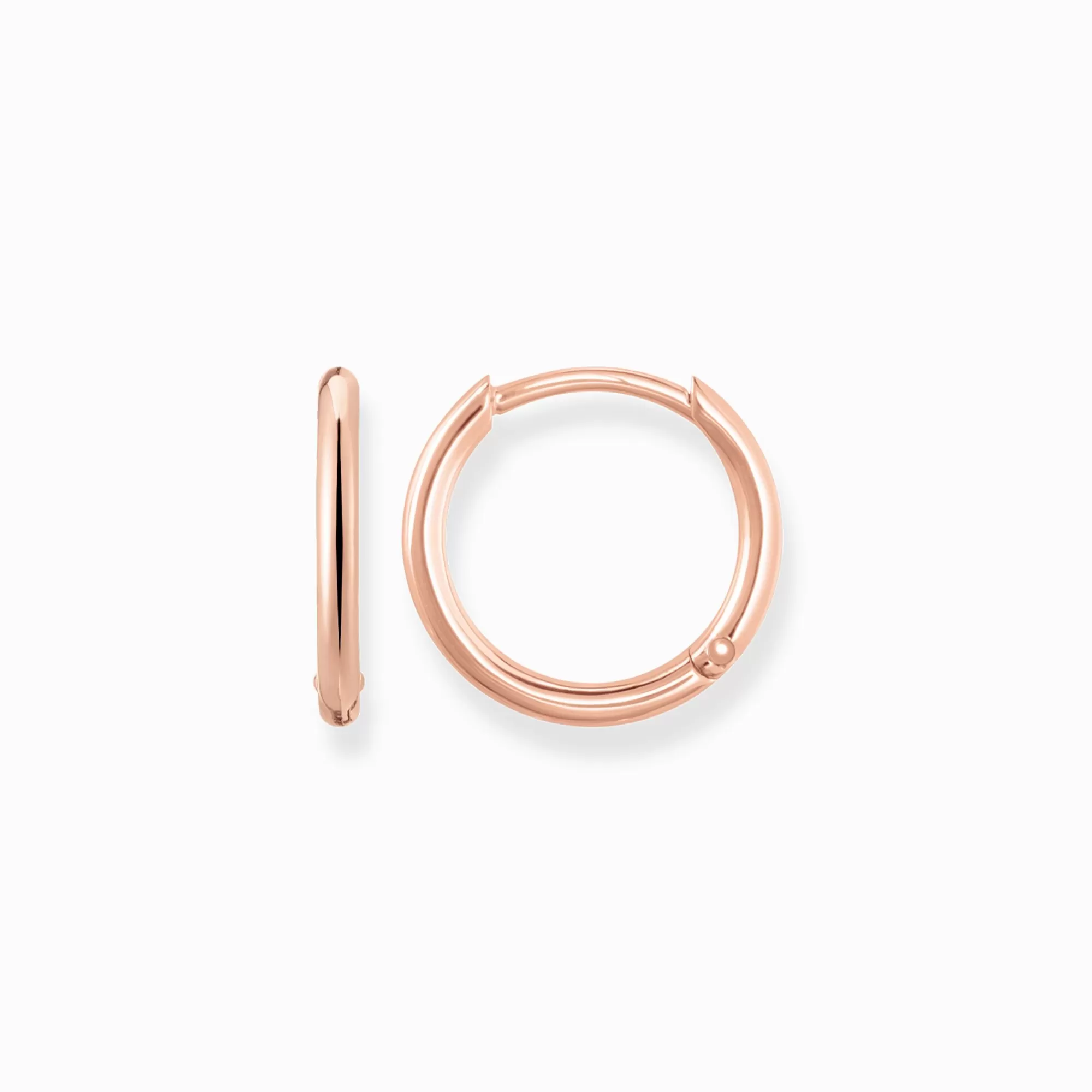 THOMAS SABO Hoop earrings small-Women Hoop Earrings | 18-Carat Rose Gold Plating - 925 Silver