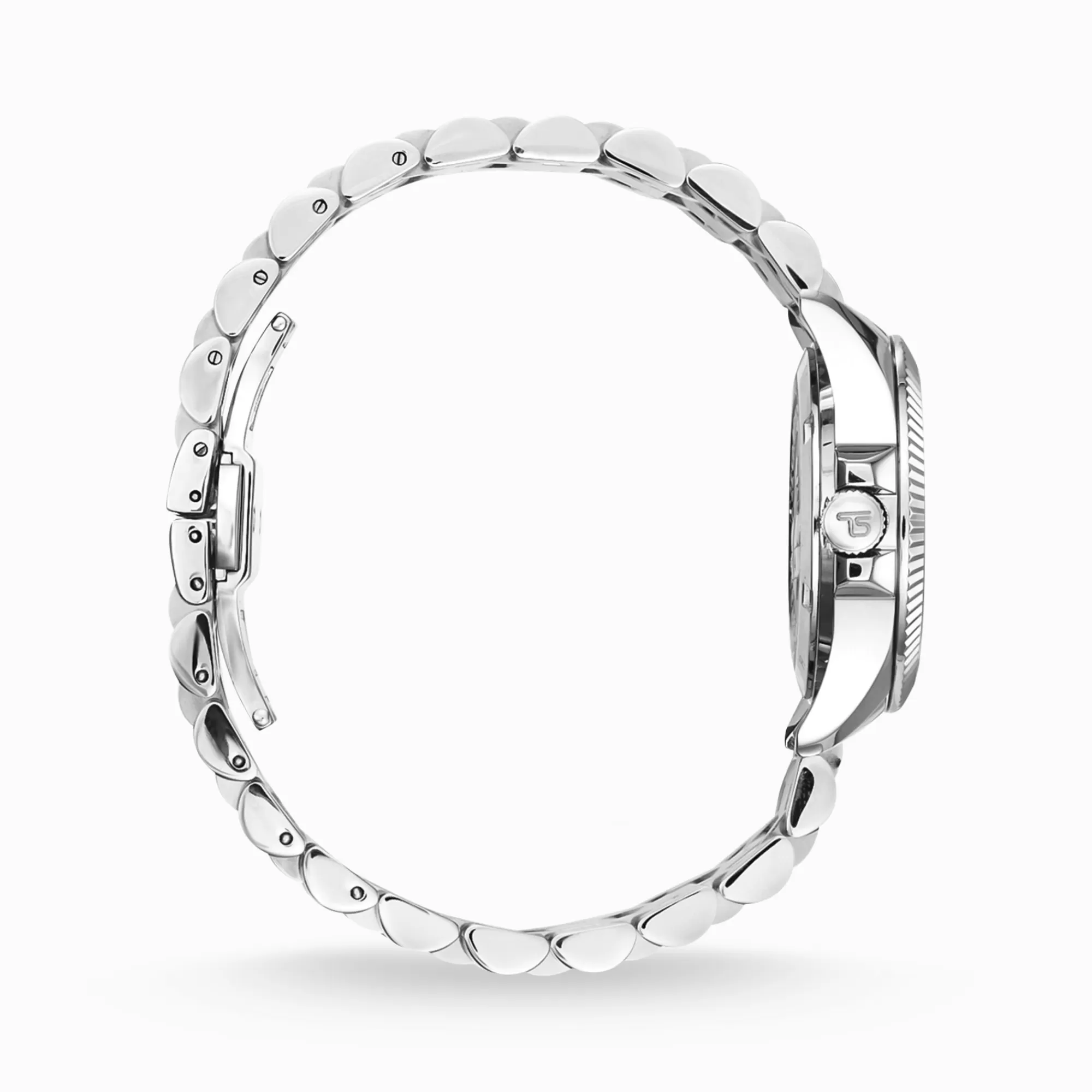 THOMAS SABO Ladies' watch Divine Silver with black dial and white stones silver-Women Watches | Ladies' Watches
