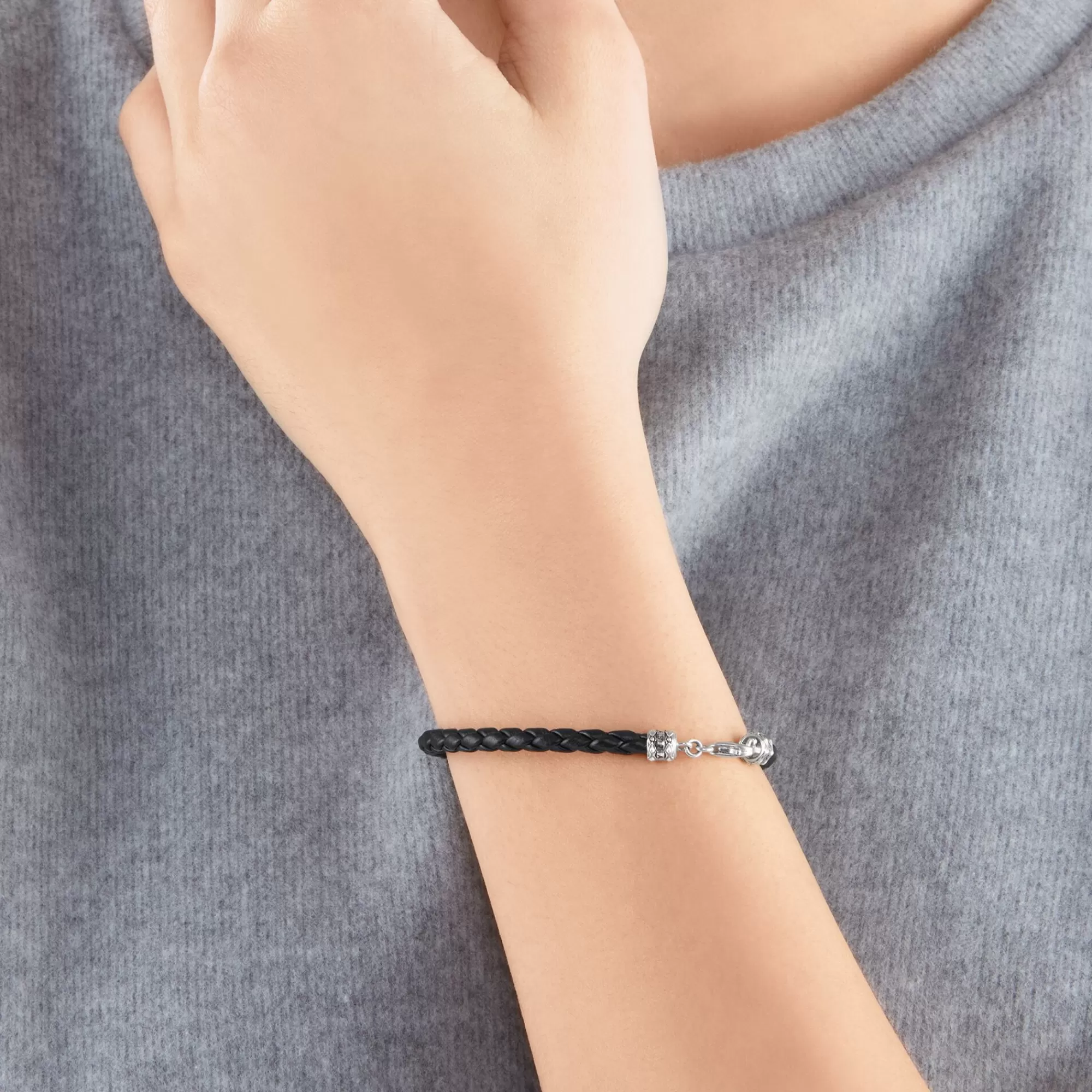 THOMAS SABO Leather bracelet black-Women Bracelets | Bracelets