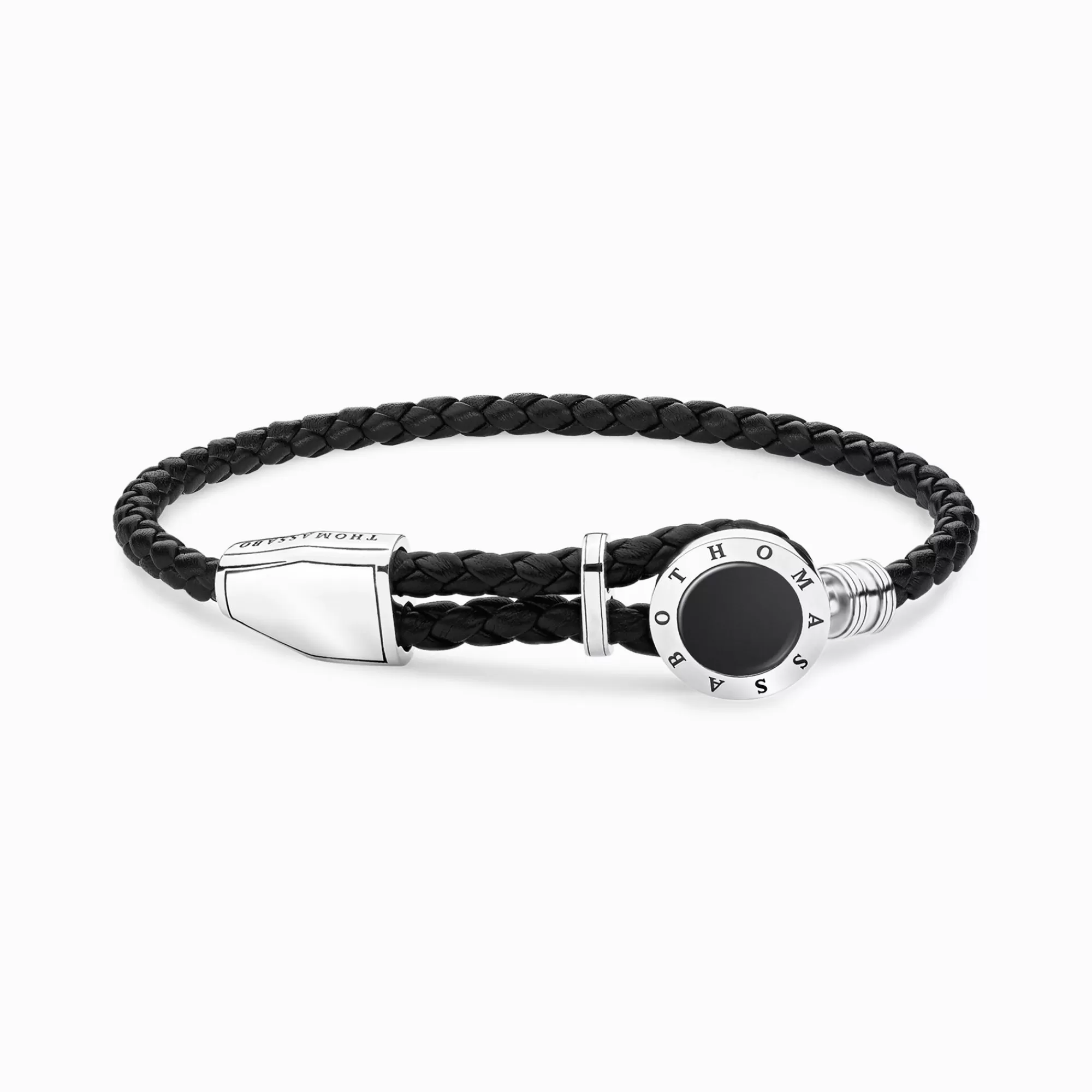 THOMAS SABO Leather strap disc black-Women Bracelets | Bracelets