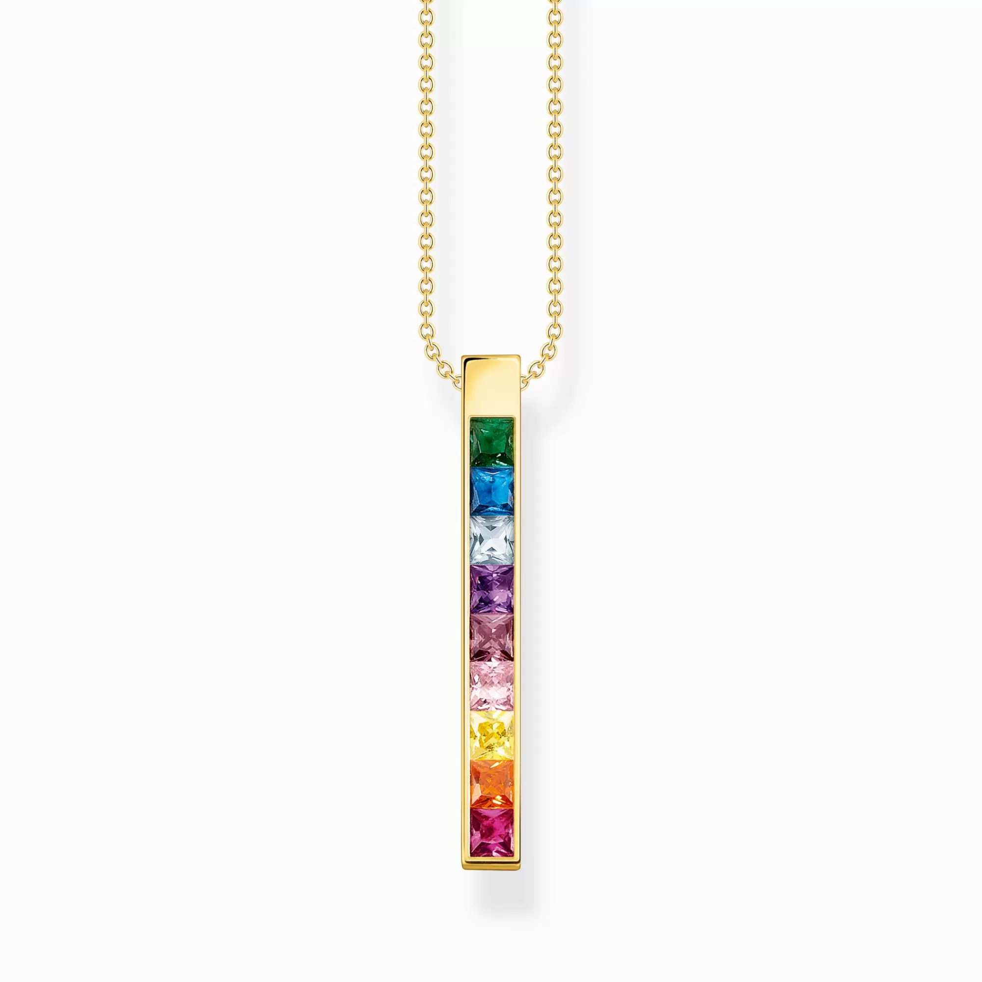 THOMAS SABO Necklace colourful stones gold-Women Necklaces